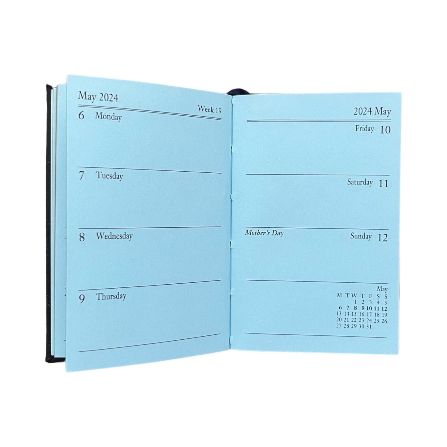 2024 CROSSGRAIN Leather Pocket Calendar Book | 3 x 2" | D732L