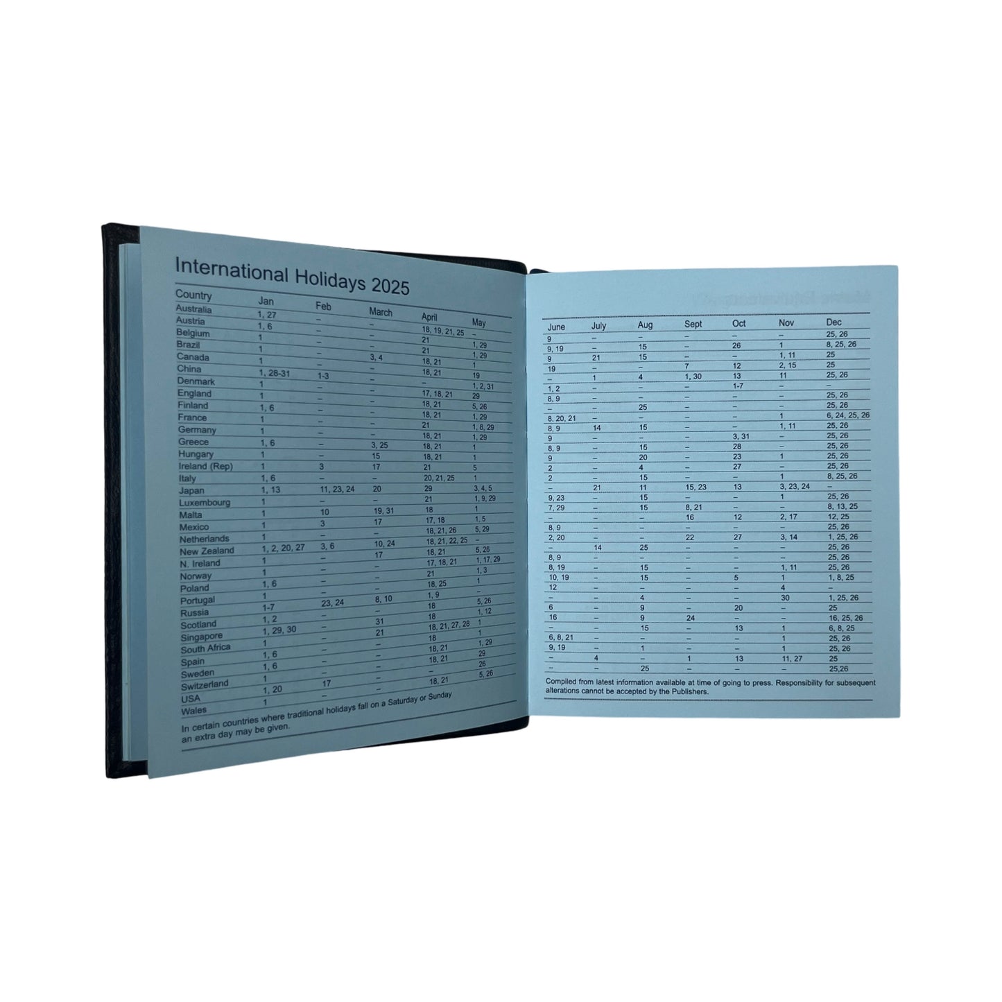 2026 D154L | Crossgrain Leather Pocket Calendar Book | One Day Per Page | 5" x 4" | Year 2026