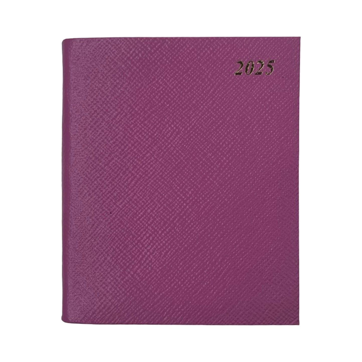 2026 D154L | Crossgrain Leather Pocket Calendar Book | One Day Per Page | 5" x 4" | Year 2026