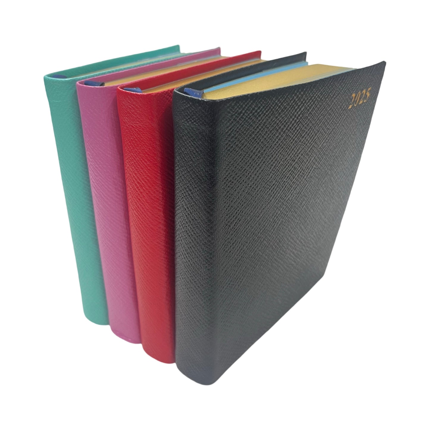 2026 D154L | Crossgrain Leather Pocket Calendar Book | One Day Per Page | 5" x 4" | Year 2026