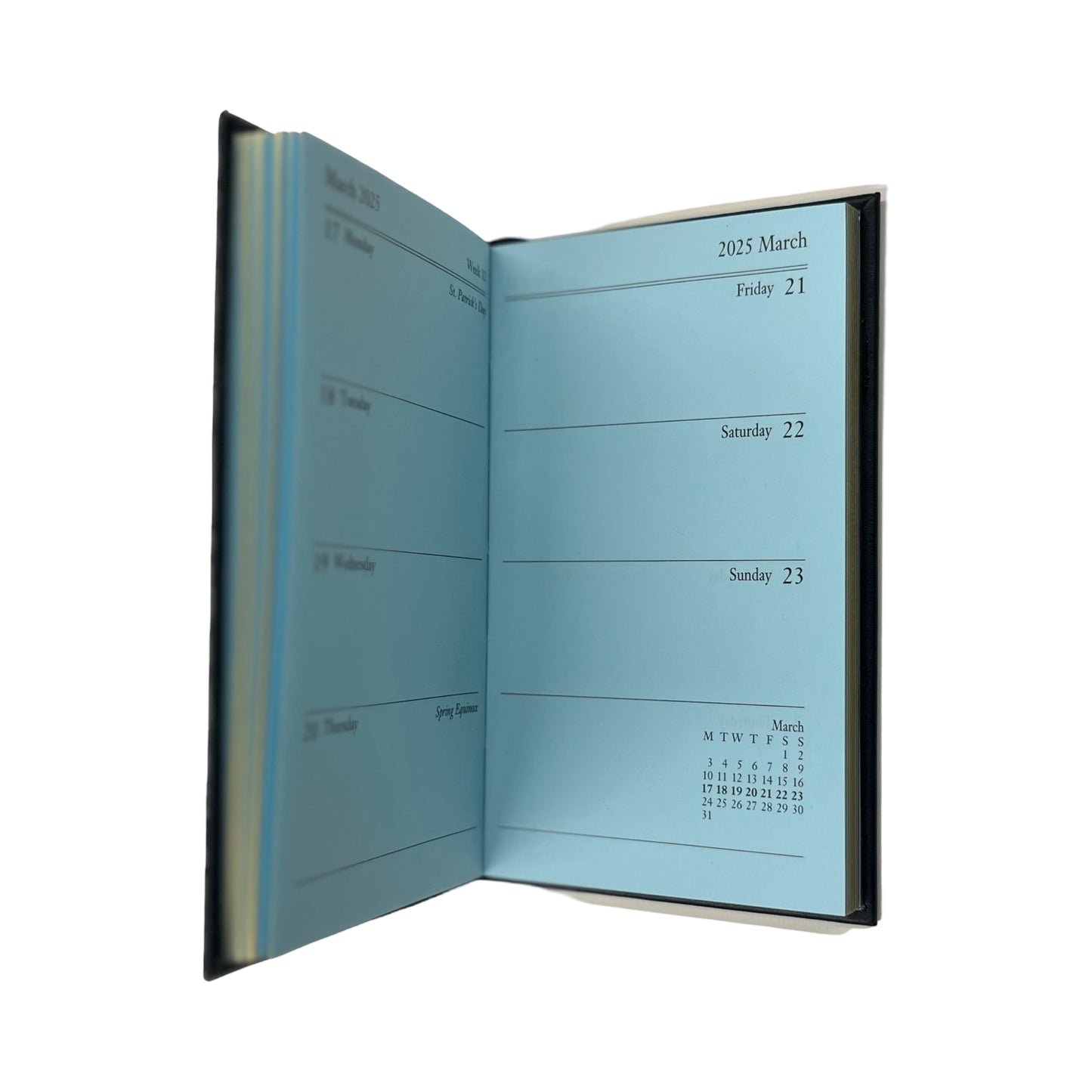 2025 D753BL | Bonded Leather Pocket Planner | One Week Per Opening | 5" x 3" | YEAR 2025