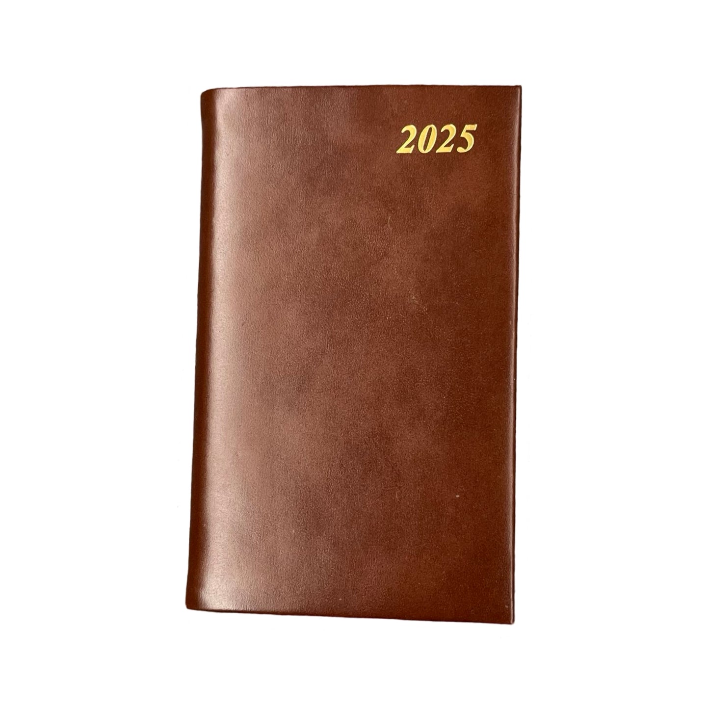 2025 D753C | Calf Leather Pocket Agenda Book | One Week Per Opening | 5" x 3" | YEAR 2025