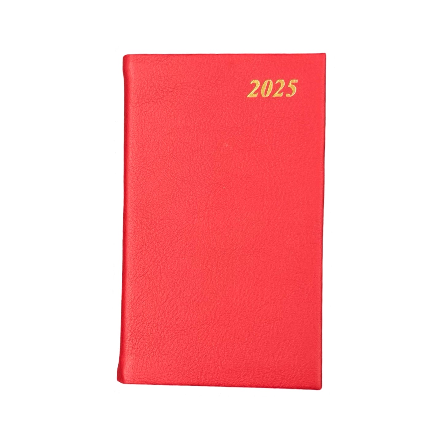 2025 D753C | Calf Leather Pocket Agenda Book | One Week Per Opening | 5" x 3" | YEAR 2025