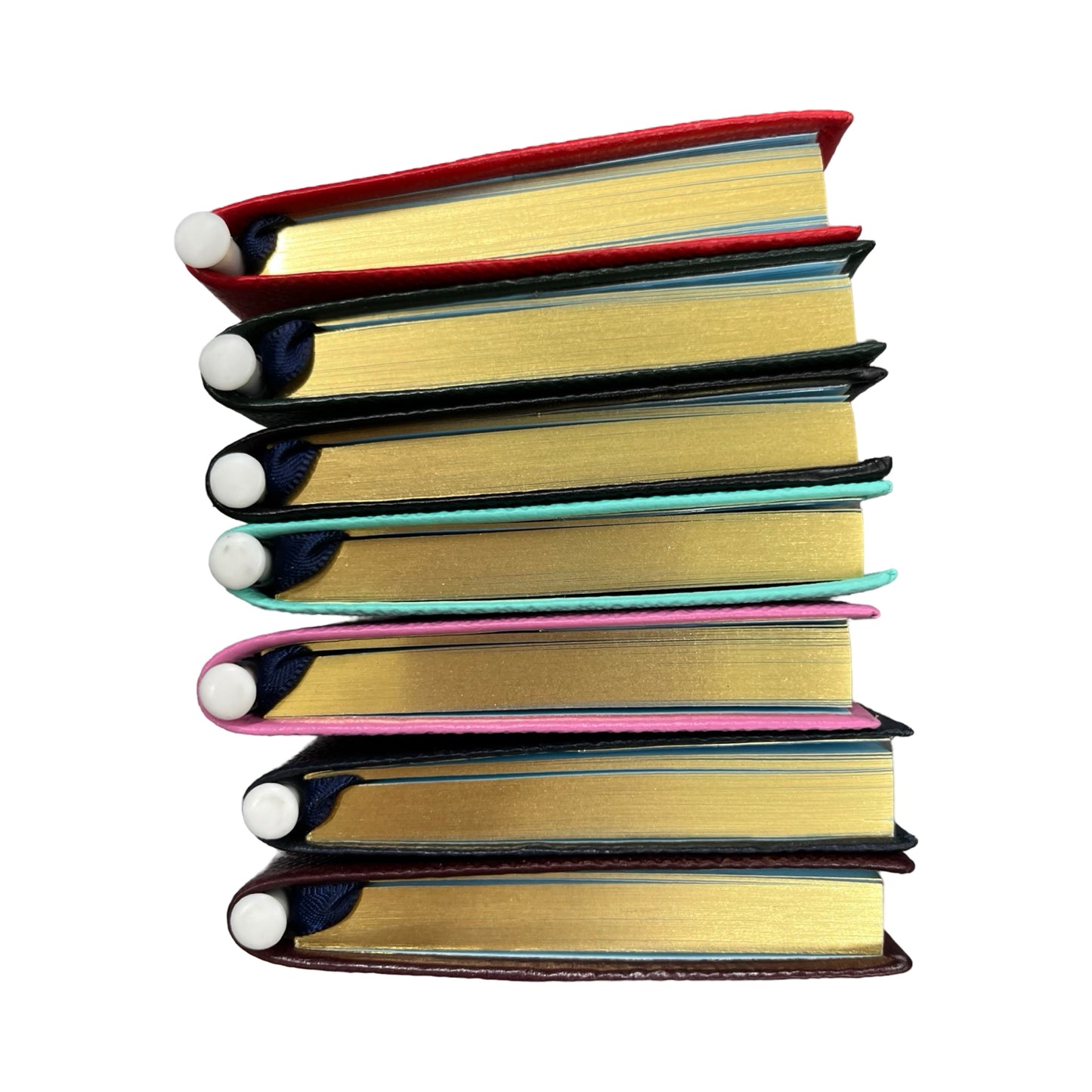 2025 D753LJ | Crossgrain Leather Calendar Book | One Week Per Opening | Pencil in Spine | 5" x 3" | Year 2025