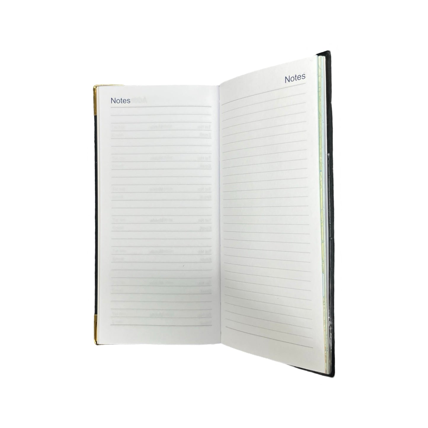 2026 D763VCA | Calf Leather Pocket Agenda Book | One Week Per Opening | 6" x 3" | Year 2026