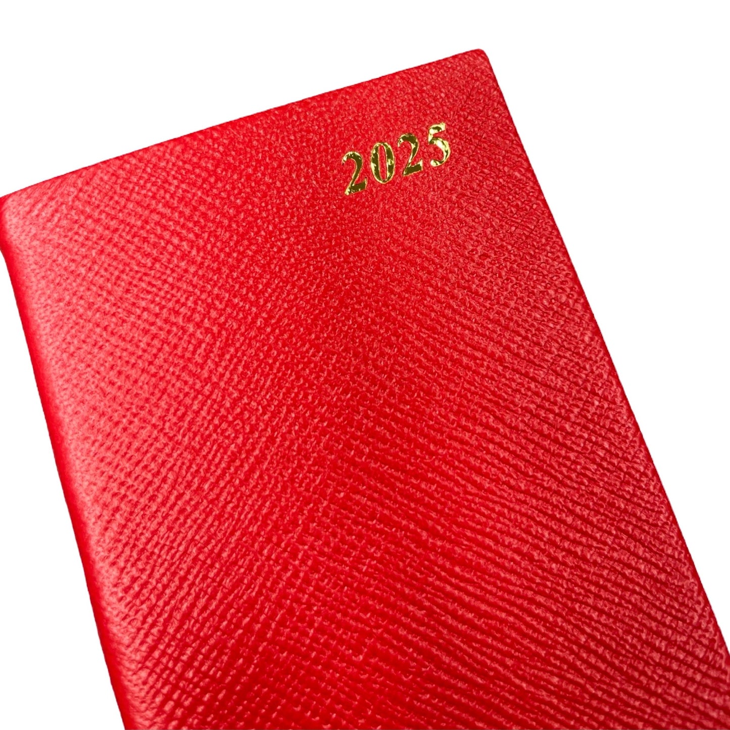 2025 D763VL | New Crossgrain Leather Pocket Agenda Book | One Week Per Opening | 6 x 3"