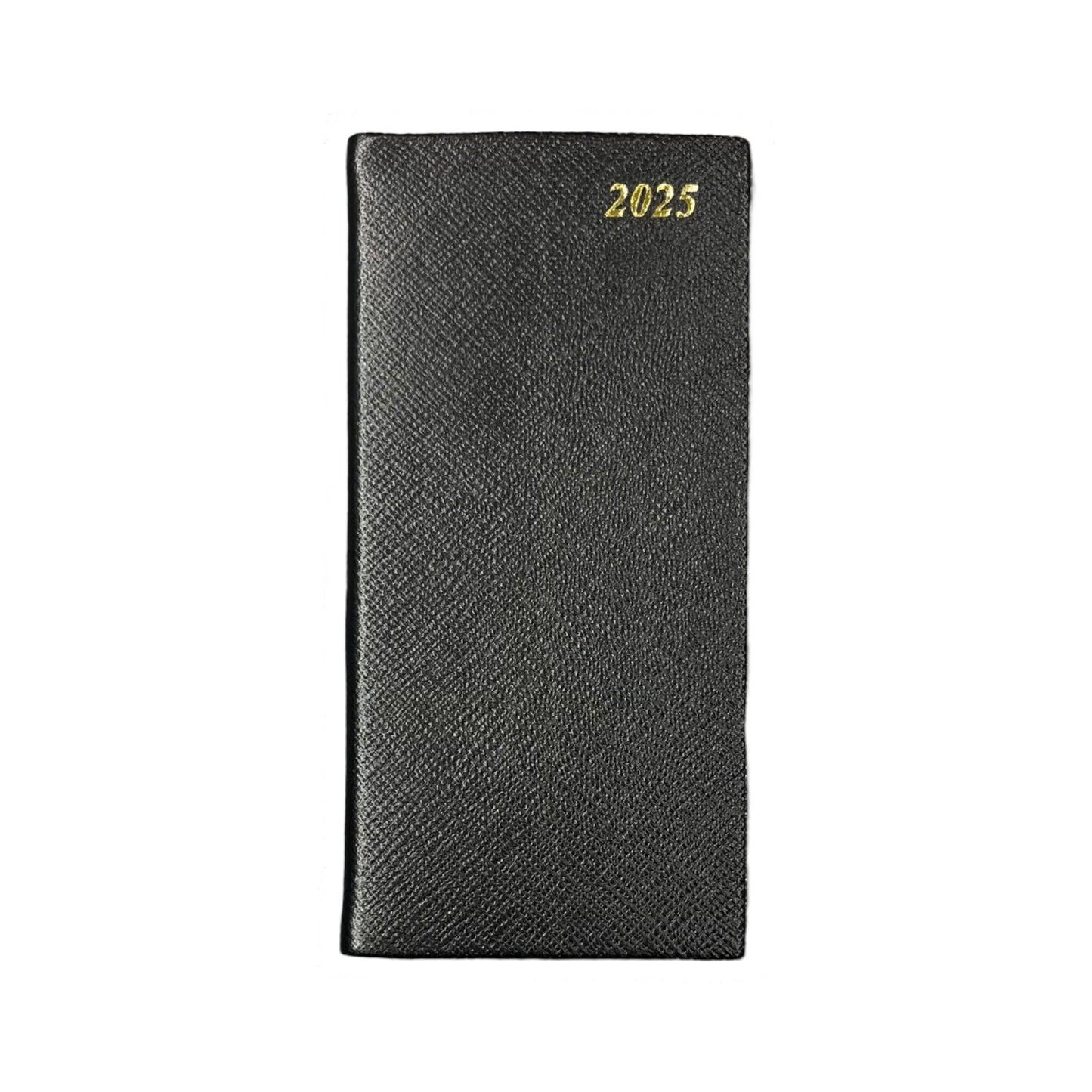 2026 D763VL | New Crossgrain Leather Pocket Agenda Book | One Week Per Opening | 6 x 3"