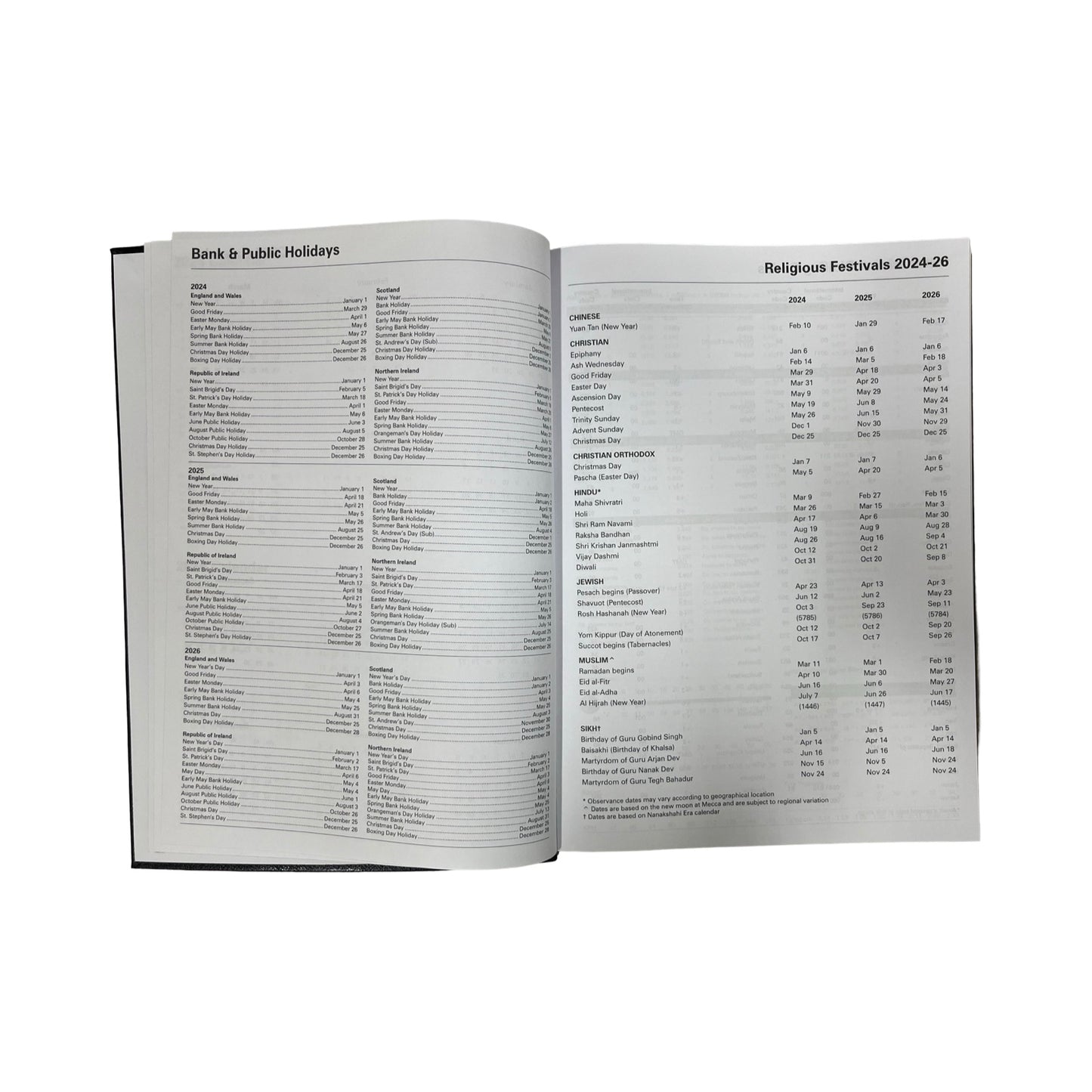 2026 Desk Agenda | New! Extra Large! | CROSSGRAIN LEATHER APPOINTMENT DESK PLANNER | A4 Size | 8.5 x 12" | One Day Per Page | D1A4L