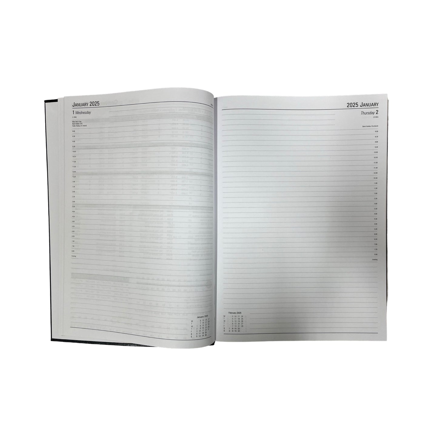 2026 Desk Agenda | New! Extra Large! | CROSSGRAIN LEATHER APPOINTMENT DESK PLANNER | A4 Size | 8.5 x 12" | One Day Per Page | D1A4L