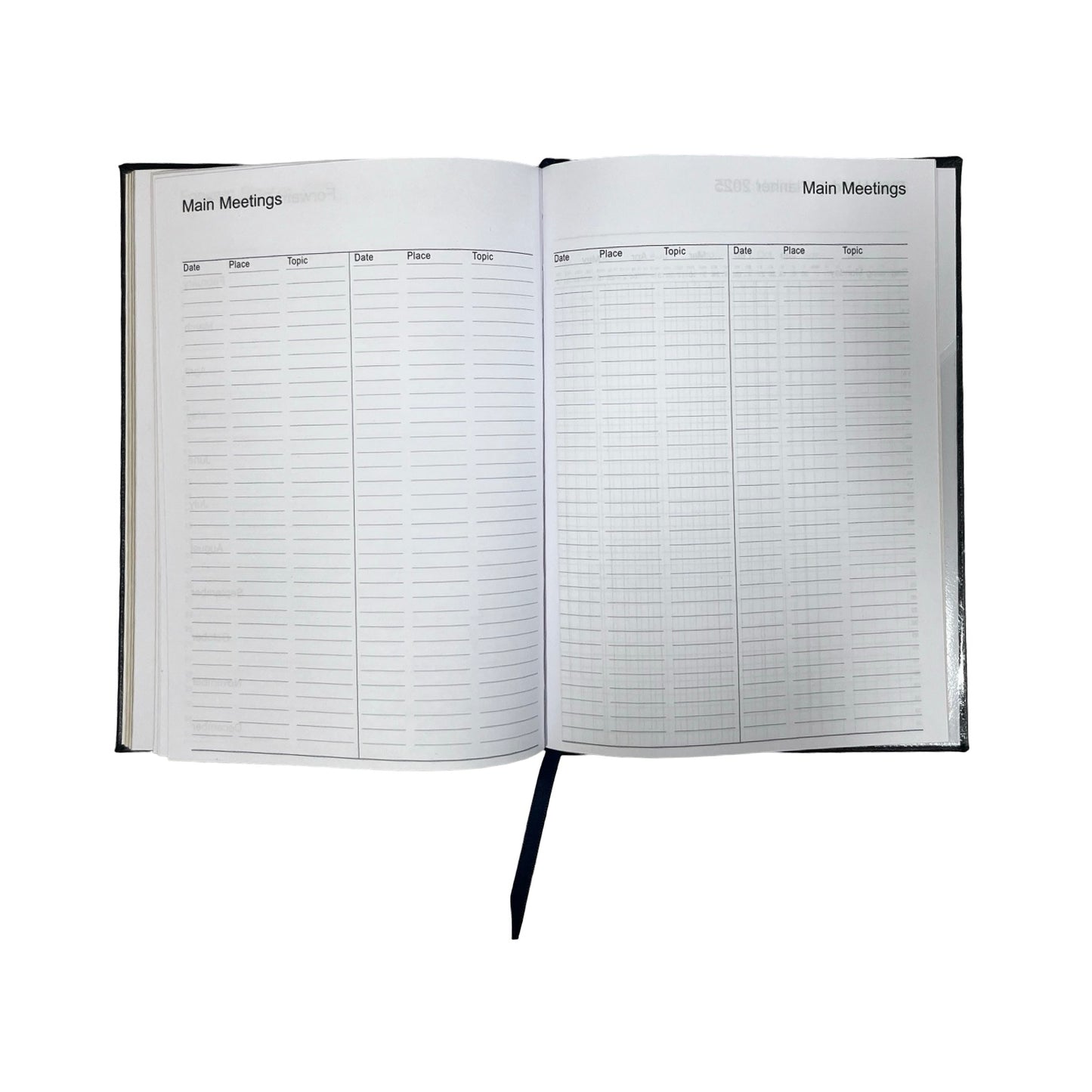 2026 Desk Agenda | CROSSGRAIN LEATHER APPOINTMENT DESK PLANNER | 8 x 6" | One Week Per Opening | D786L