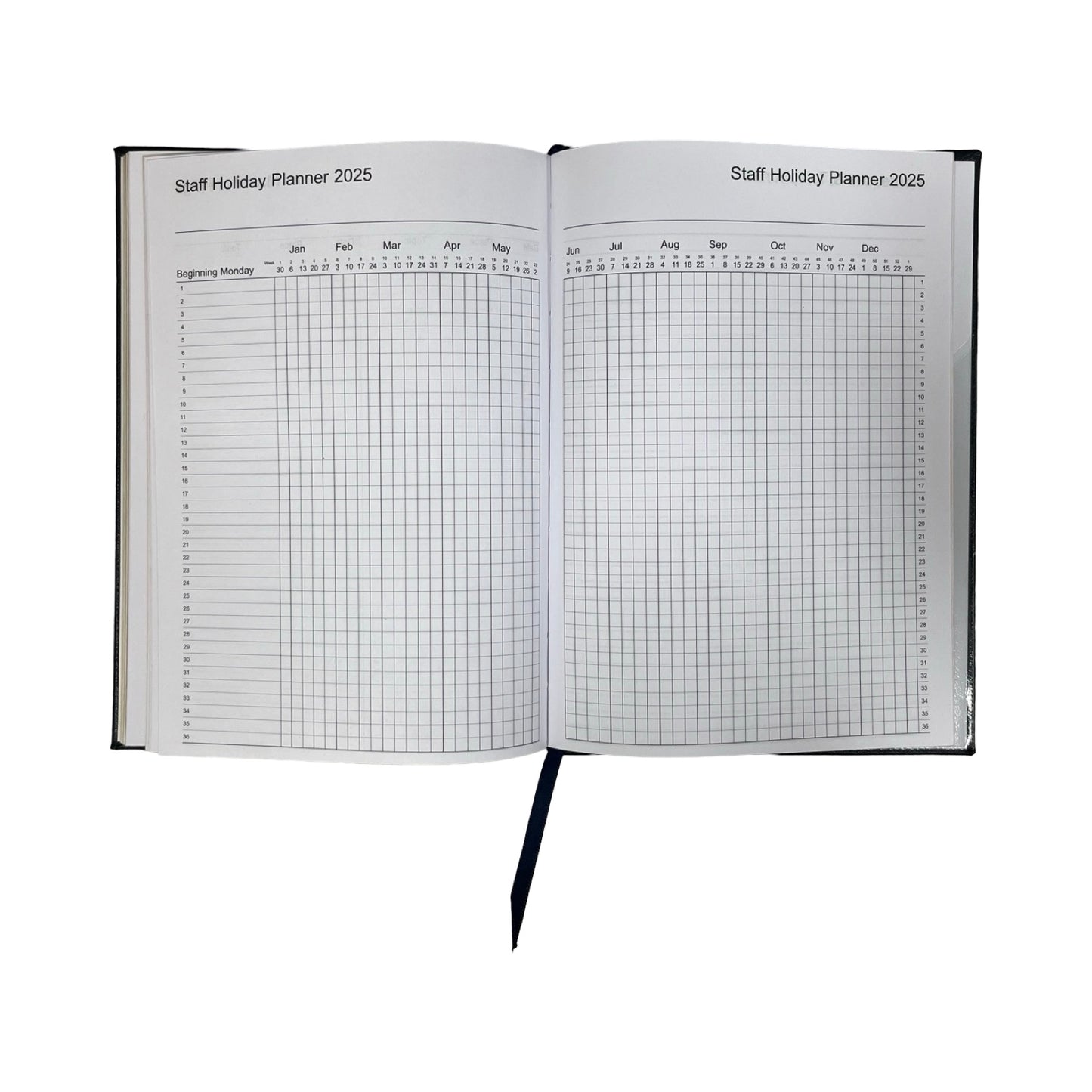 2026 Desk Agenda | CROSSGRAIN LEATHER APPOINTMENT DESK PLANNER | 8 x 6" | One Week Per Opening | D786L