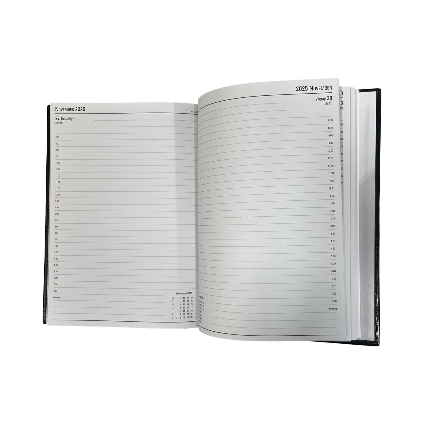 2026 Desk Agenda | D186L | CROSSGRAIN LEATHER APPOINTMENT DESK PLANNER | 8 x 6" | One Day Per Page | D186L | YEAR 2026