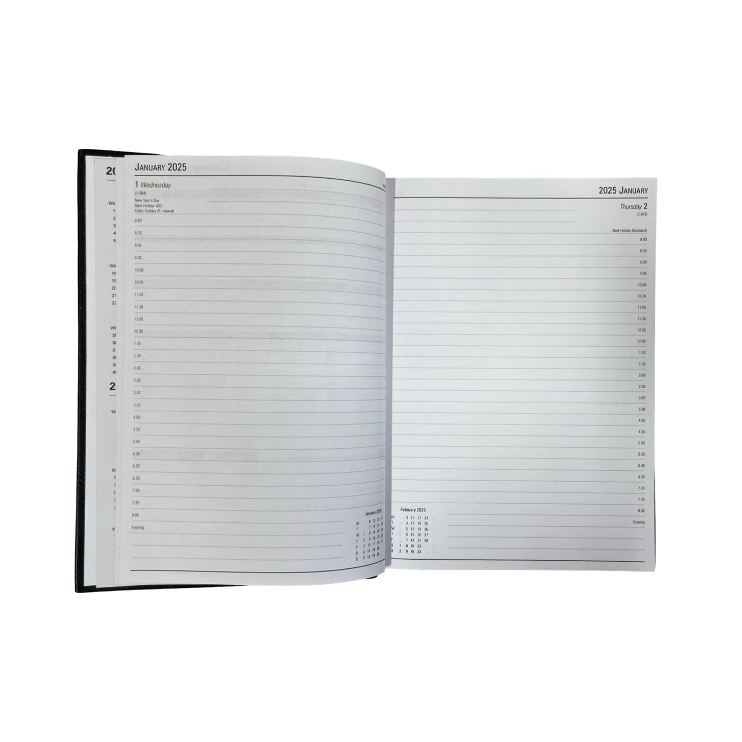 2026 Desk Agenda | D186L | CROSSGRAIN LEATHER APPOINTMENT DESK PLANNER | 8 x 6" | One Day Per Page | D186L | YEAR 2026