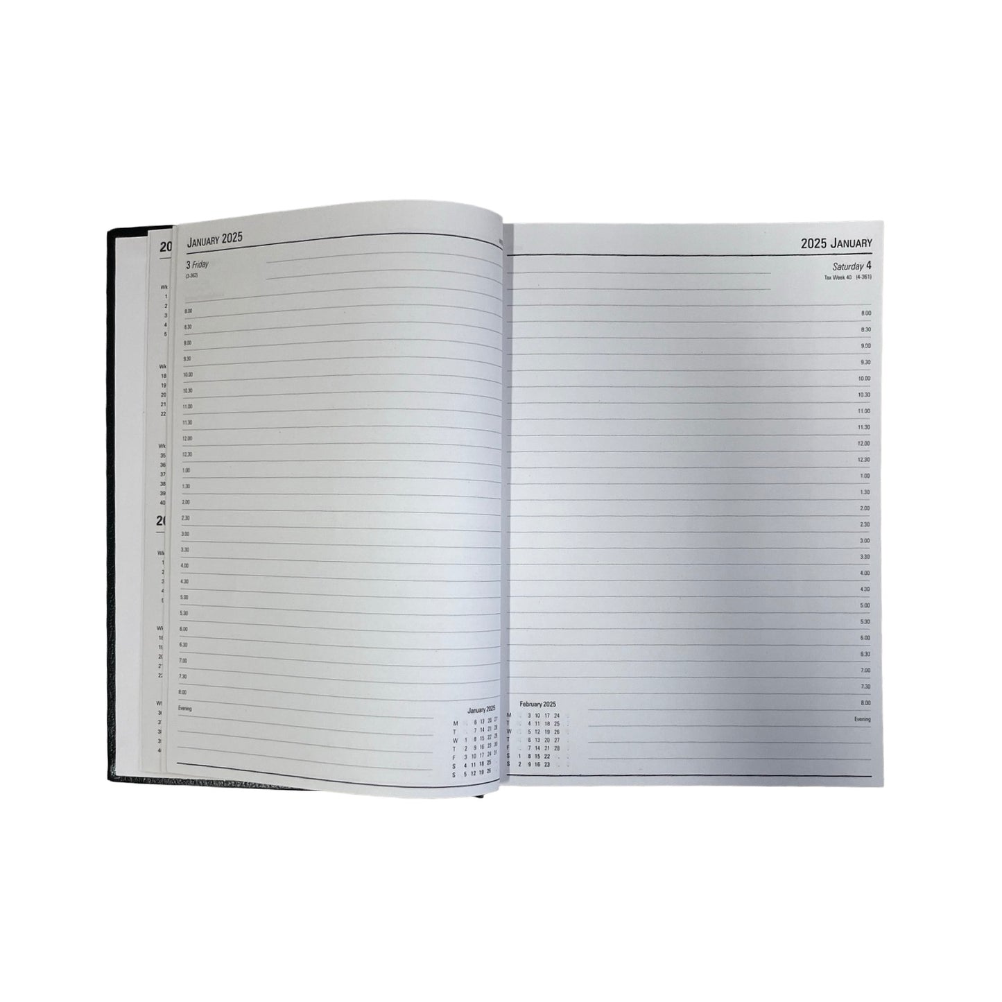 2026 Desk Appointment Agenda | LEATHER DESK APPOINTMENT PLANNER | SKIVER LEATHER | 8 x 6" | One Day Per Page | D186S