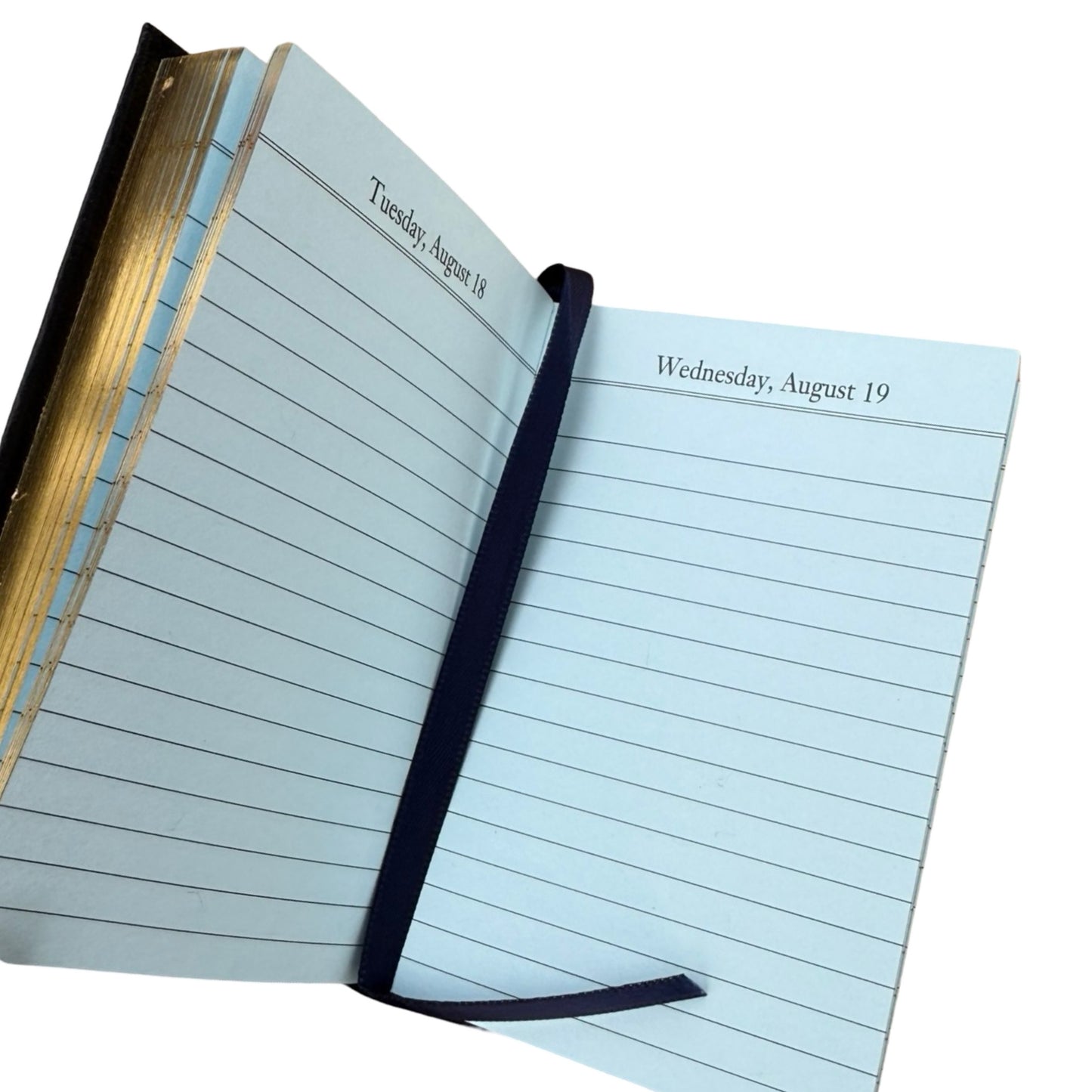 2026 D142L | Crossgrain Leather Calendar Book | One Day Per Page | 4" x 2.5" | Year 2026