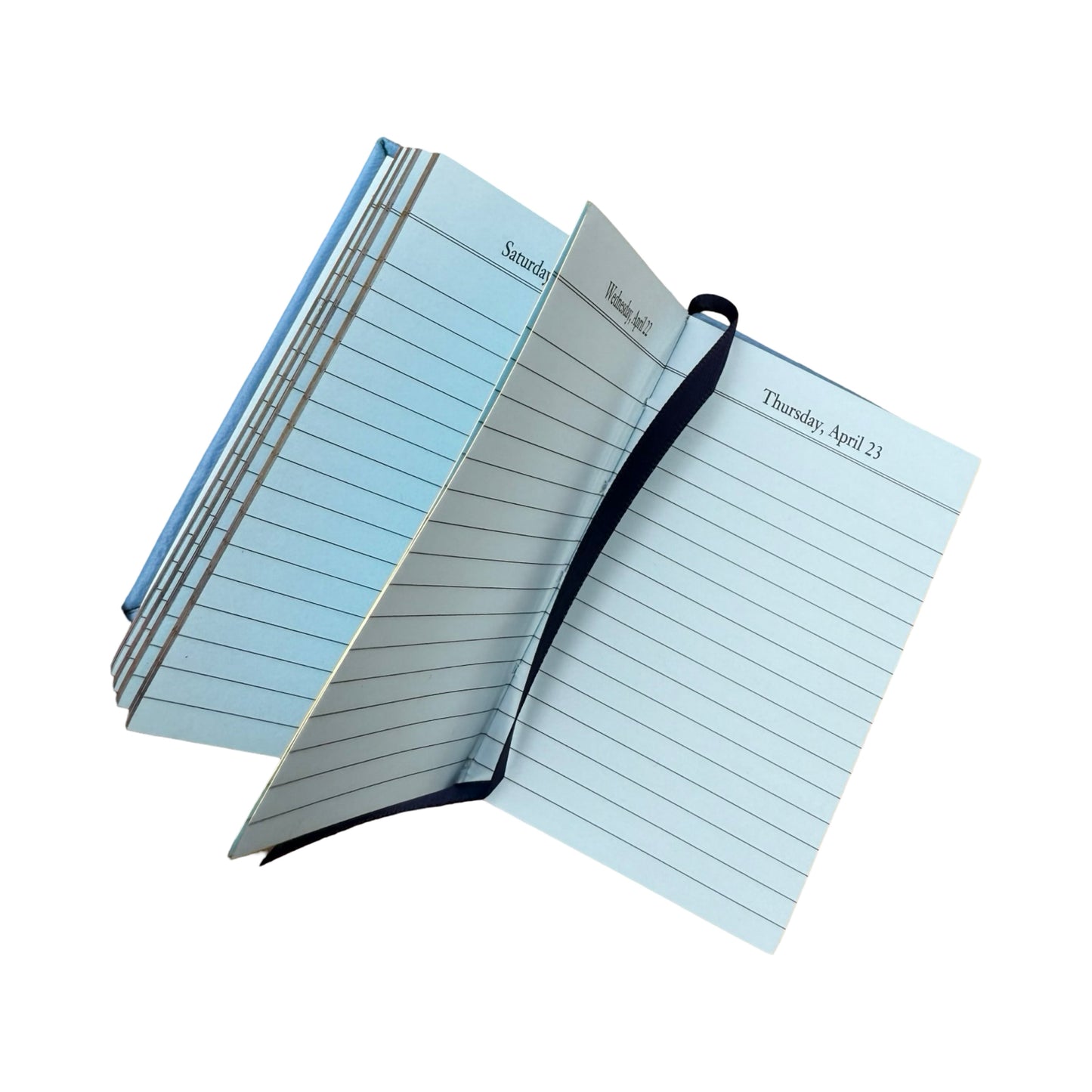 2026 D142L | Crossgrain Leather Calendar Book | One Day Per Page | 4" x 2.5" | Year 2026