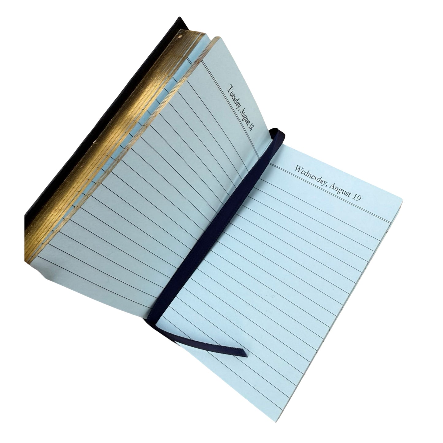 2026 D142L | Crossgrain Leather Calendar Book | One Day Per Page | 4" x 2.5" | Year 2026