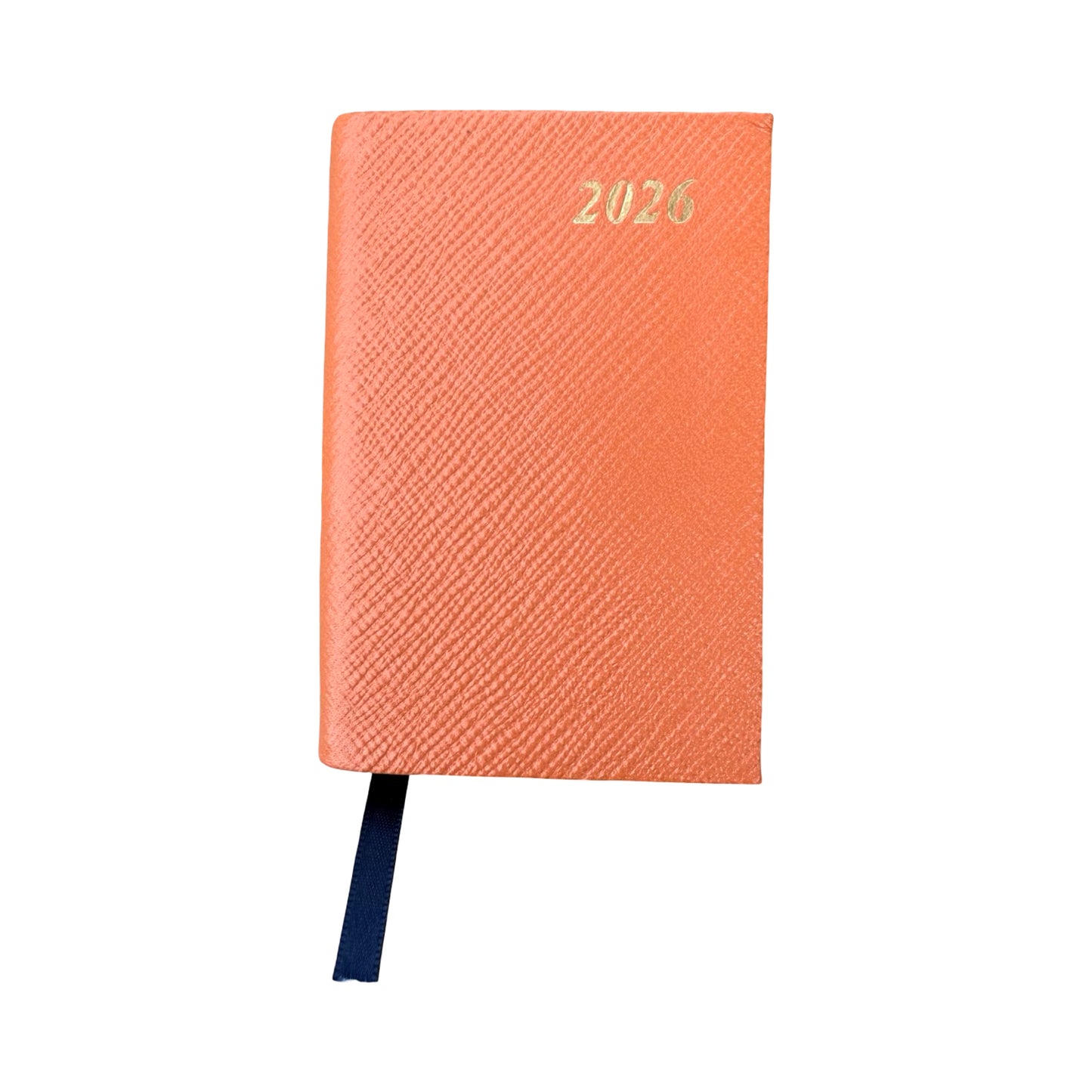 2026 D142L | Crossgrain Leather Calendar Book | One Day Per Page | 4" x 2.5" | Year 2026
