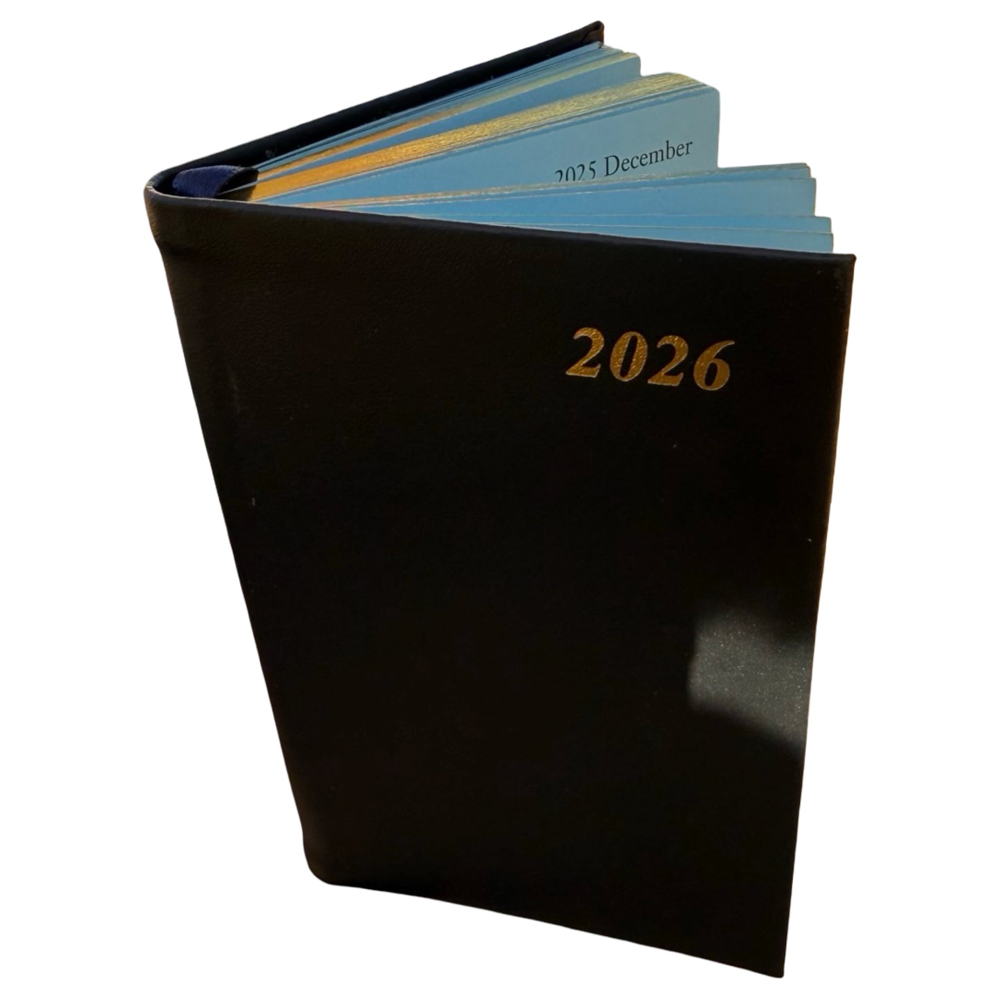 2026 D753C | Finest Calf Leather Pocket Agenda Book | One Week Per Opening | 5" x 3" | Year 2026