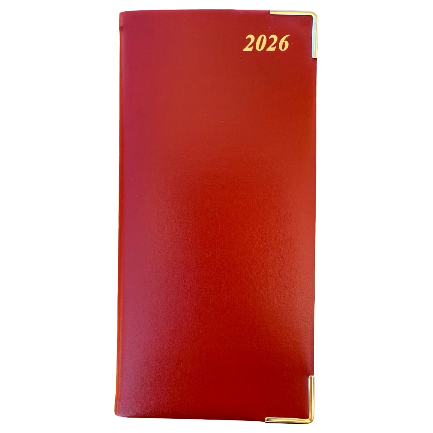 2026 D763VCA | Calf Leather Pocket Agenda Book | One Week Per Opening | 6" x 3" | Year 2026