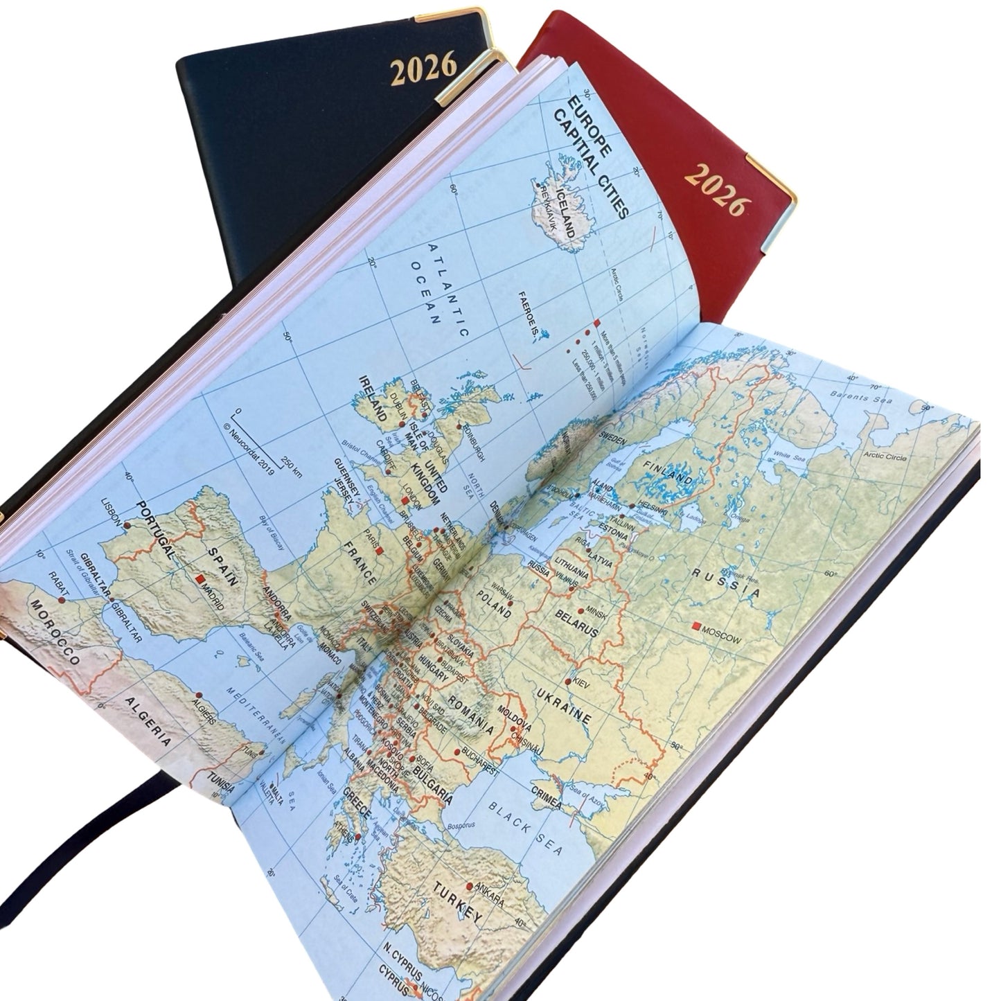 2026 D763VCA | Calf Leather Pocket Agenda Book | One Week Per Opening | 6" x 3" | Year 2026