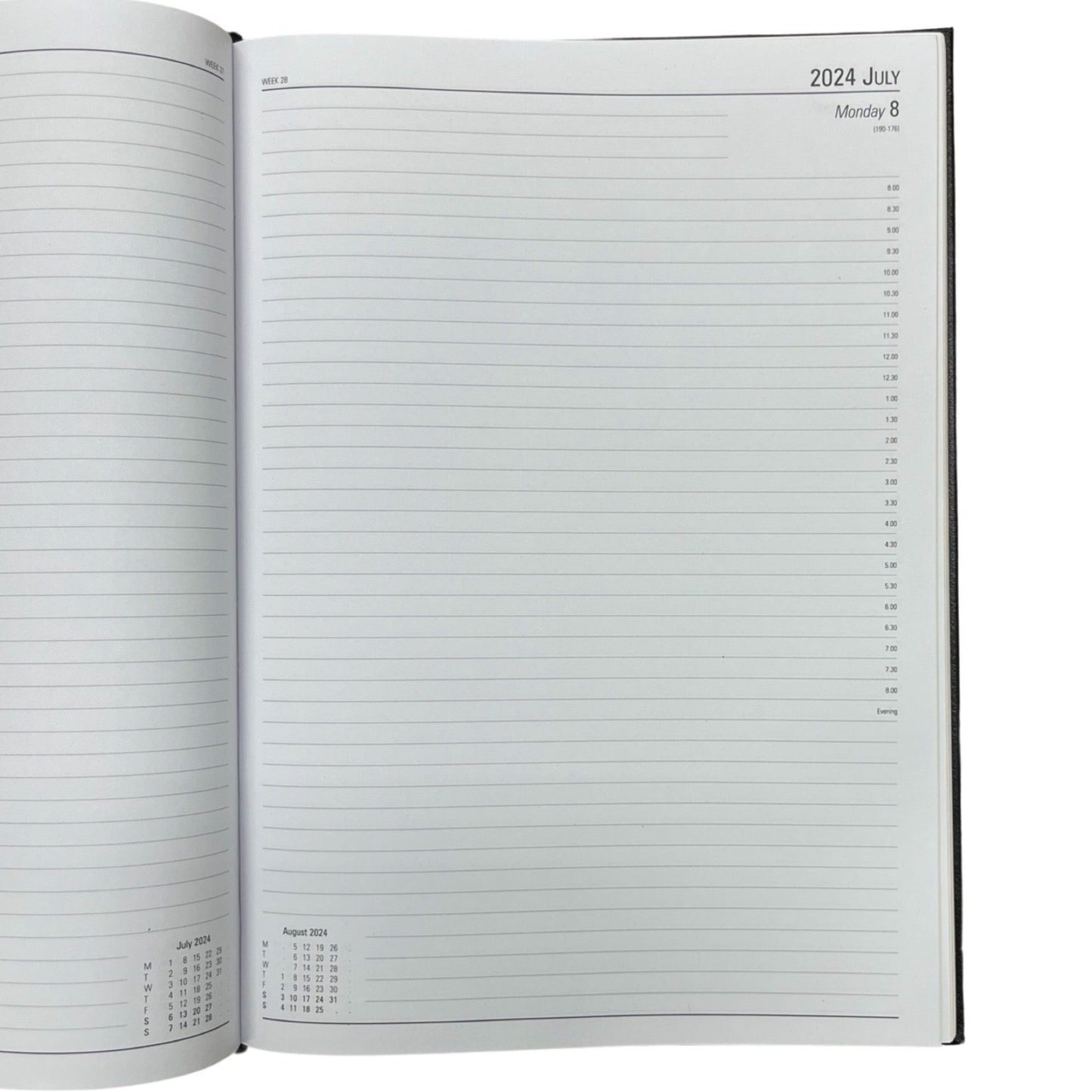 2024 | Desk Agenda | New! Extra Large! | CROSSGRAIN LEATHER APPOINTMENT DESK PLANNER | A4 Size | 8.5 x 12" | One Day Per Page | D1A4L | Note: this book is NOT for next year