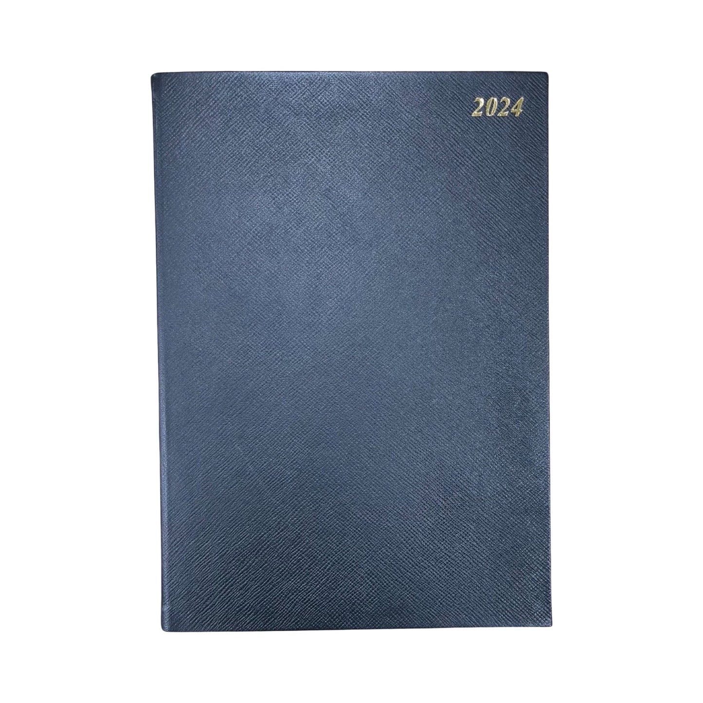 2024 | Desk Agenda | New! Extra Large! | CROSSGRAIN LEATHER APPOINTMENT DESK PLANNER | A4 Size | 8.5 x 12" | One Day Per Page | D1A4L | Note: this book is NOT for next year