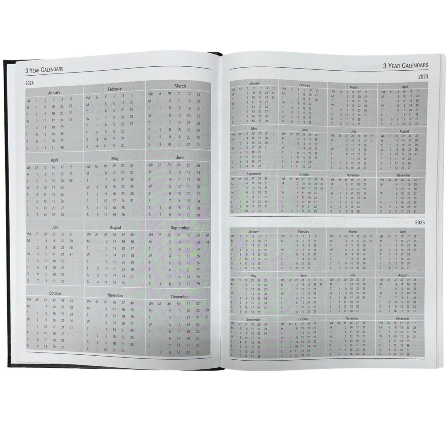 2024 | Desk Agenda | New! Extra Large! | CROSSGRAIN LEATHER APPOINTMENT DESK PLANNER | A4 Size | 8.5 x 12" | One Day Per Page | D1A4L | Note: this book is NOT for next year