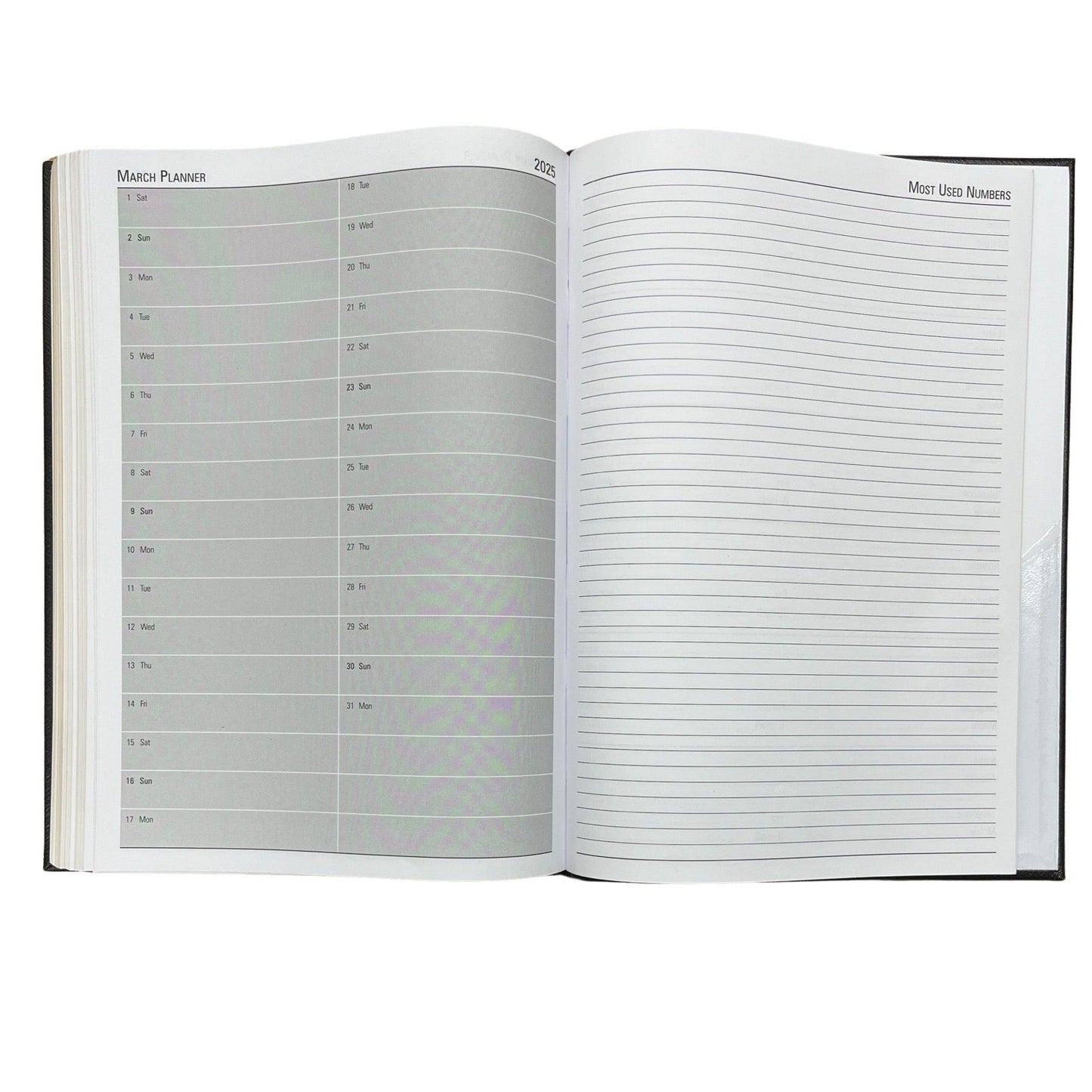 2024 | Desk Agenda | New! Extra Large! | CROSSGRAIN LEATHER APPOINTMENT DESK PLANNER | A4 Size | 8.5 x 12" | One Day Per Page | D1A4L | Note: this book is NOT for next year