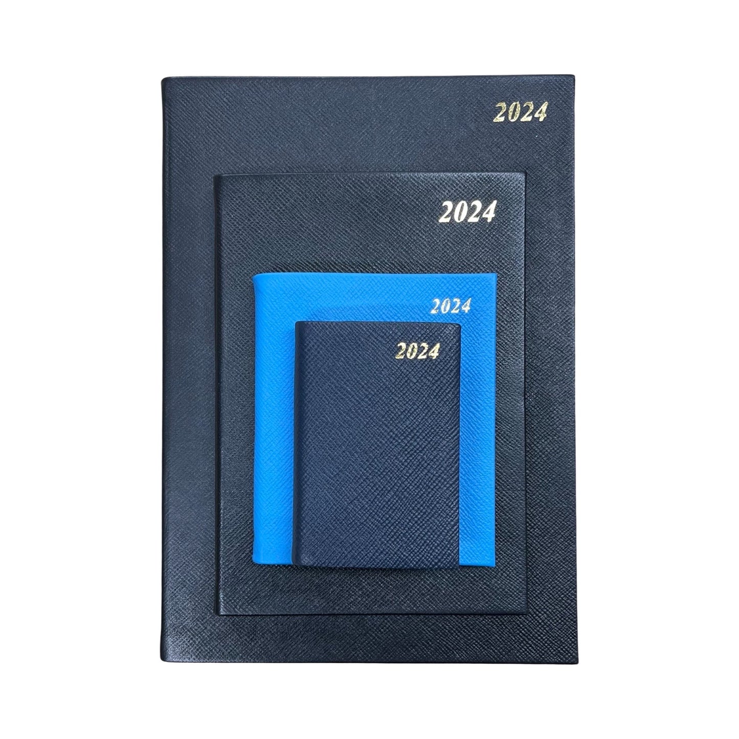 2024 CROSSGRAIN Leather Pocket Calendar Book | 5 x 4" | Thick, One Day Per Page | D154L