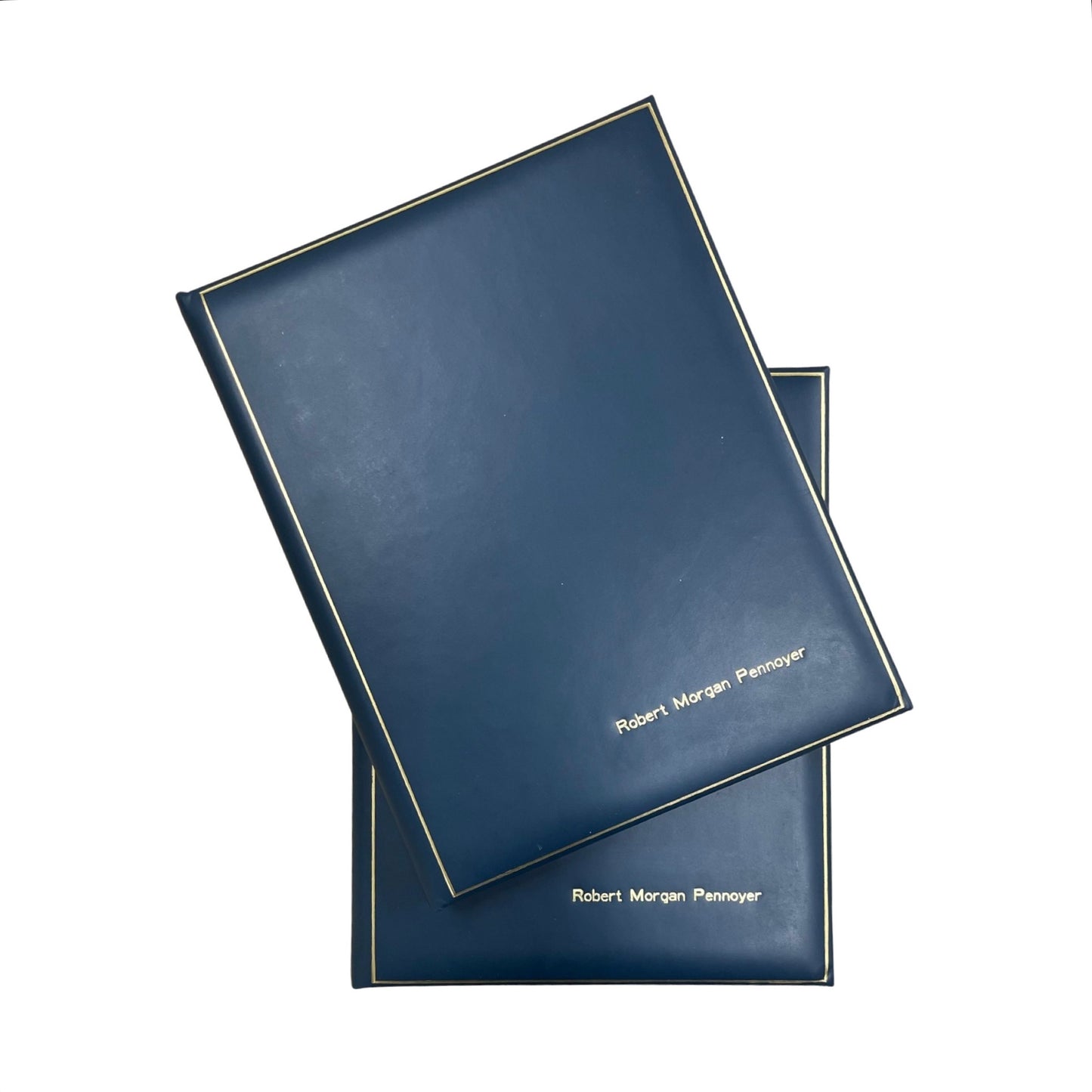 Classic Leather Manuscript Book | 10 by 8 Inches Vertical | Polished Calf Leather | Gold Tooling | Lined Pages | M108CA