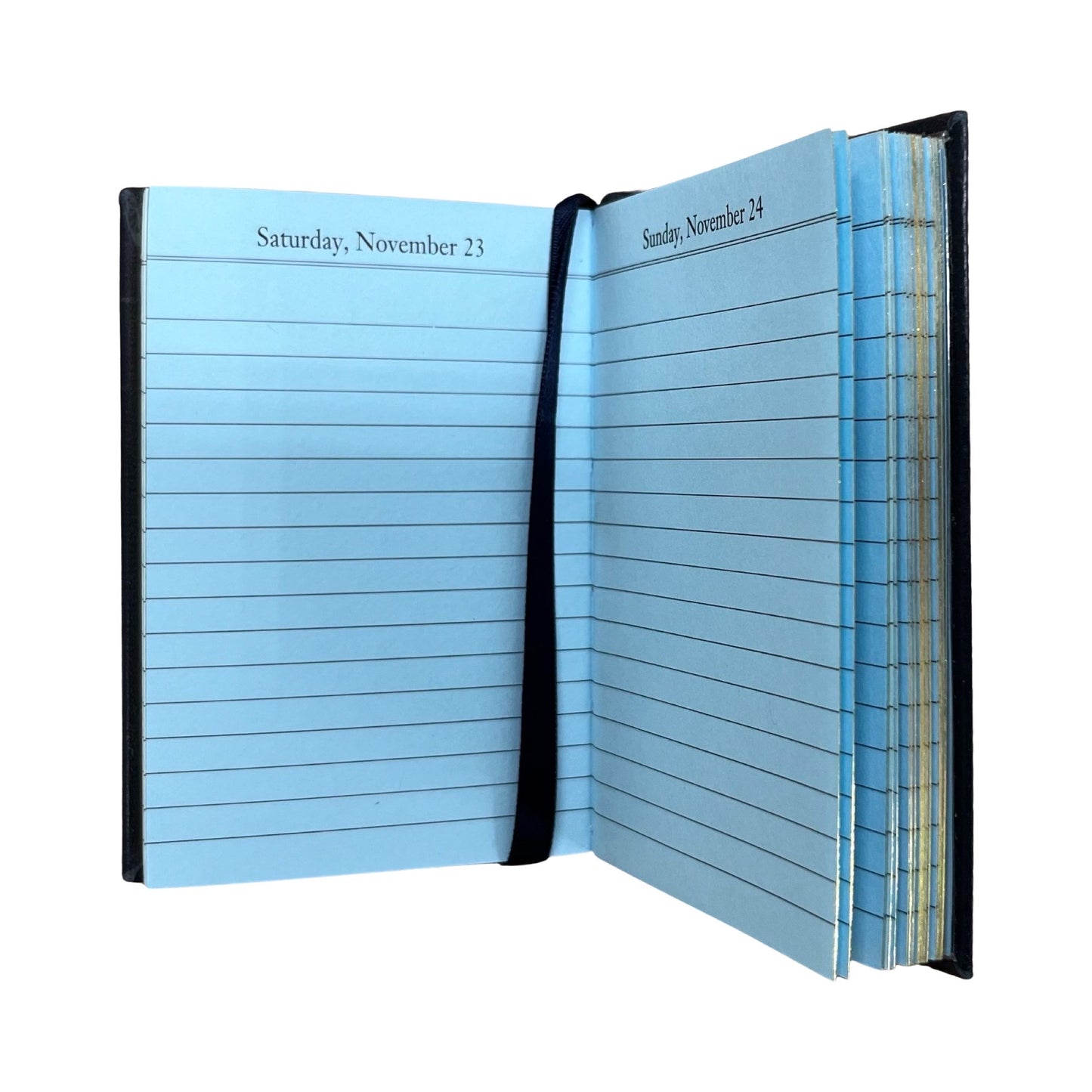 2024 | CROSSGRAIN Leather Pocket Calendar Book | 4 x 2.5" | Thick, One Day Per Page | D142L | Note: this book is NOT for next year