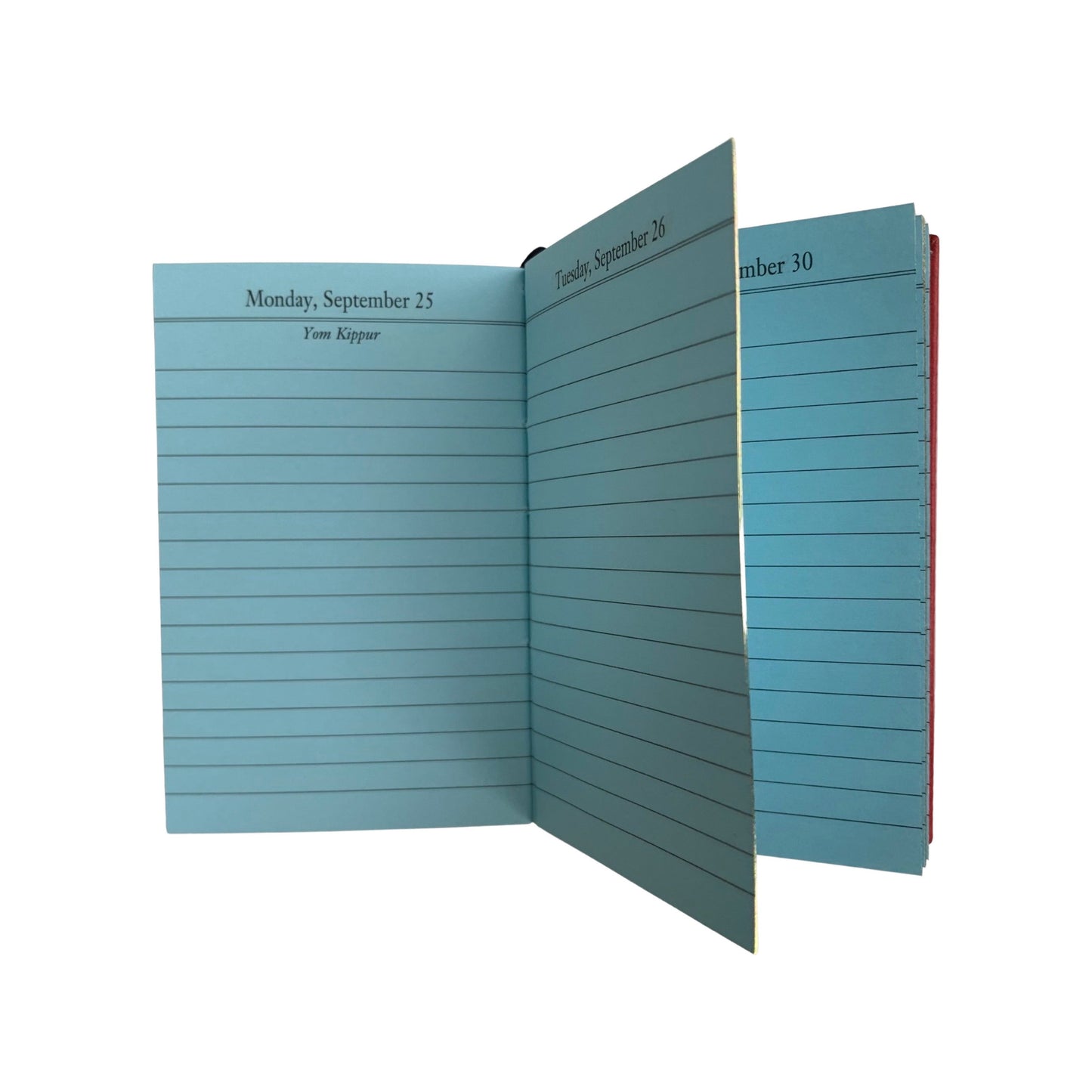 2024 | CROSSGRAIN Leather Pocket Calendar Book | 4 x 2.5" | Thick, One Day Per Page | D142L | Note: this book is NOT for next year