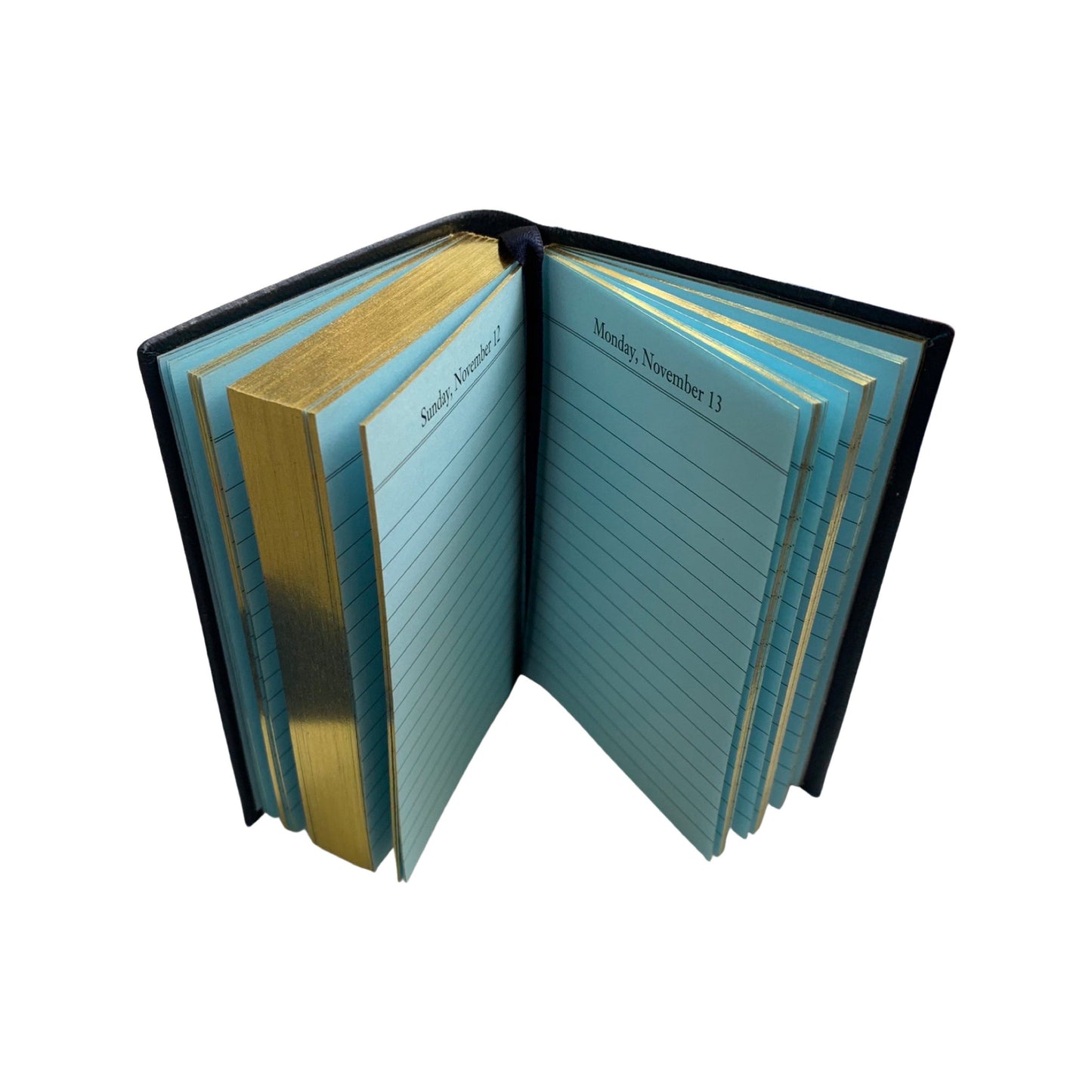 2024 | CROSSGRAIN Leather Pocket Calendar Book | 4 x 2.5" | Thick, One Day Per Page | D142L | Note: this book is NOT for next year