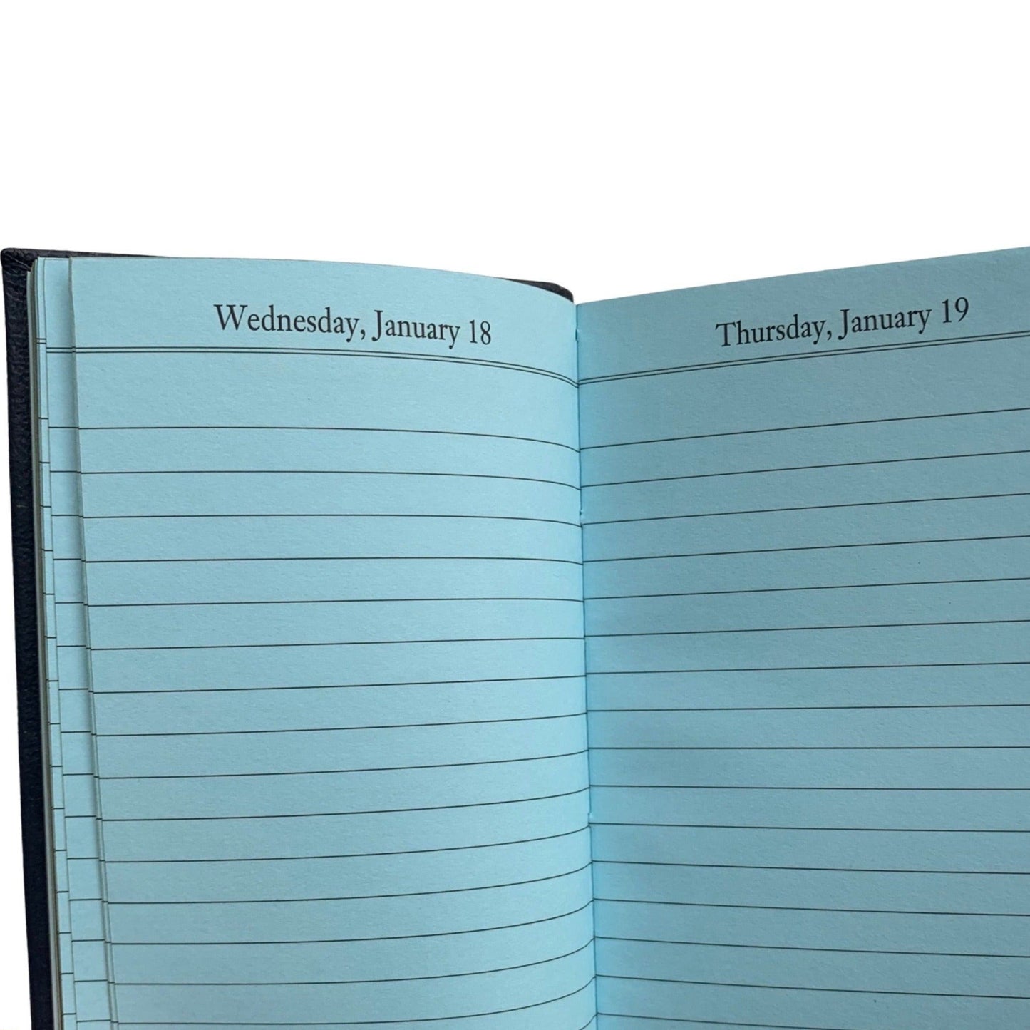 2024 CROSSGRAIN Leather Pocket Calendar Book | 4 x 2.5" | Thick, One Day Per Page | D142L