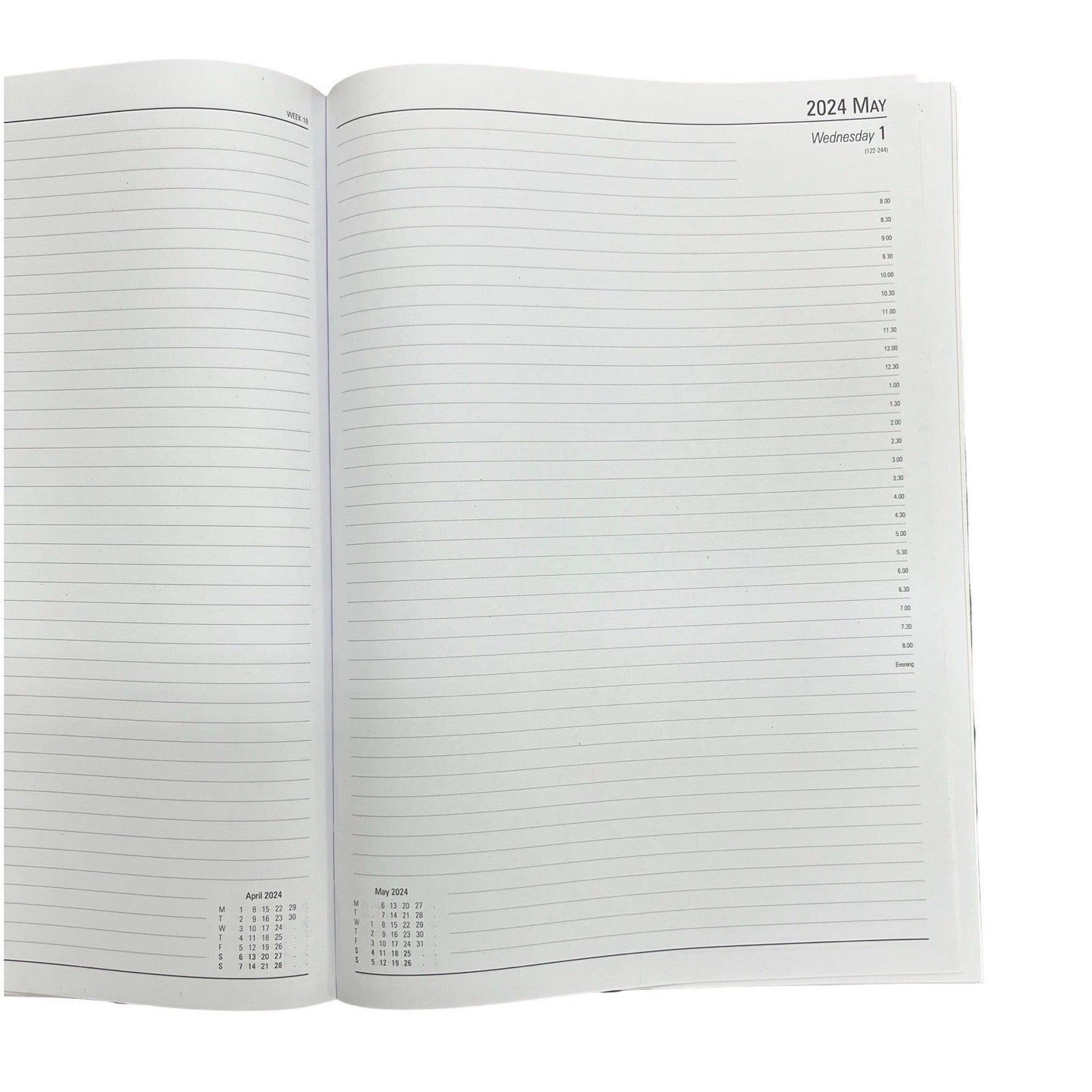2024 | Desk Agenda | CROSSGRAIN LEATHER APPOINTMENT DESK PLANNER | 8 x 6" | One Day Per Page | D186L | Note: this book is NOT for next year