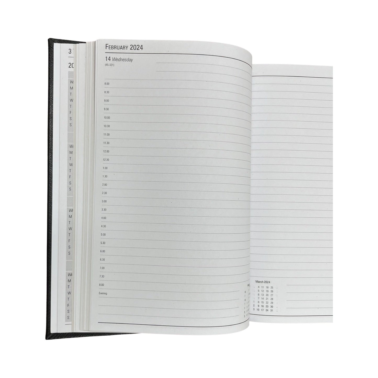 2024 | Desk Agenda | CROSSGRAIN LEATHER APPOINTMENT DESK PLANNER | 8 x 6" | One Day Per Page | D186L | Note: this book is NOT for next year