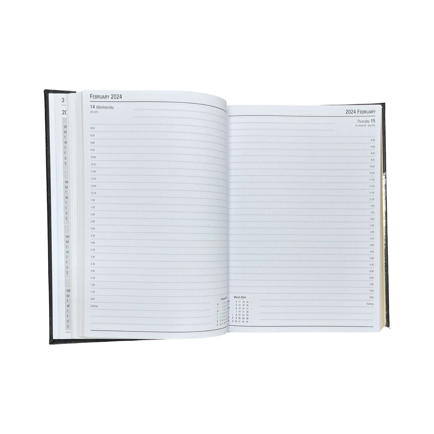 2024 | Desk Agenda | CROSSGRAIN LEATHER APPOINTMENT DESK PLANNER | 8 x 6" | One Day Per Page | D186L | Note: this book is NOT for next year
