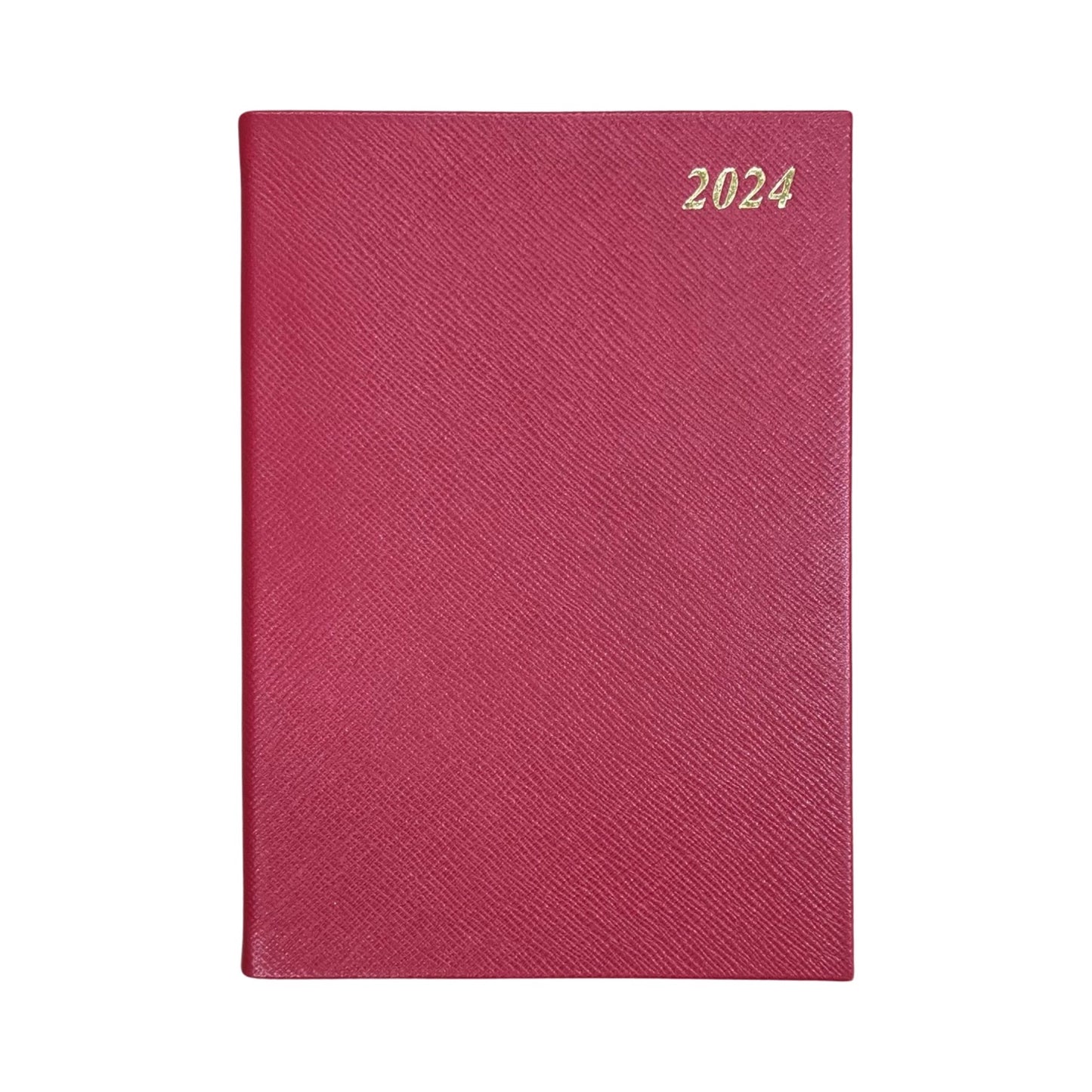 2024 Desk Agenda | CROSSGRAIN LEATHER APPOINTMENT DESK PLANNER | 8 x 6" | One Day Per Page | D186L