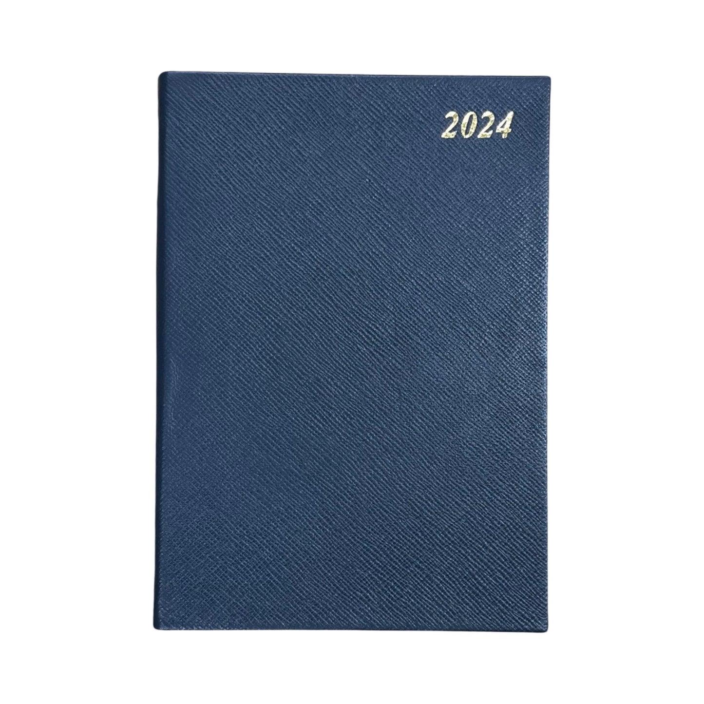 2024 Desk Agenda | CROSSGRAIN LEATHER APPOINTMENT DESK PLANNER | 8 x 6" | One Day Per Page | D186L