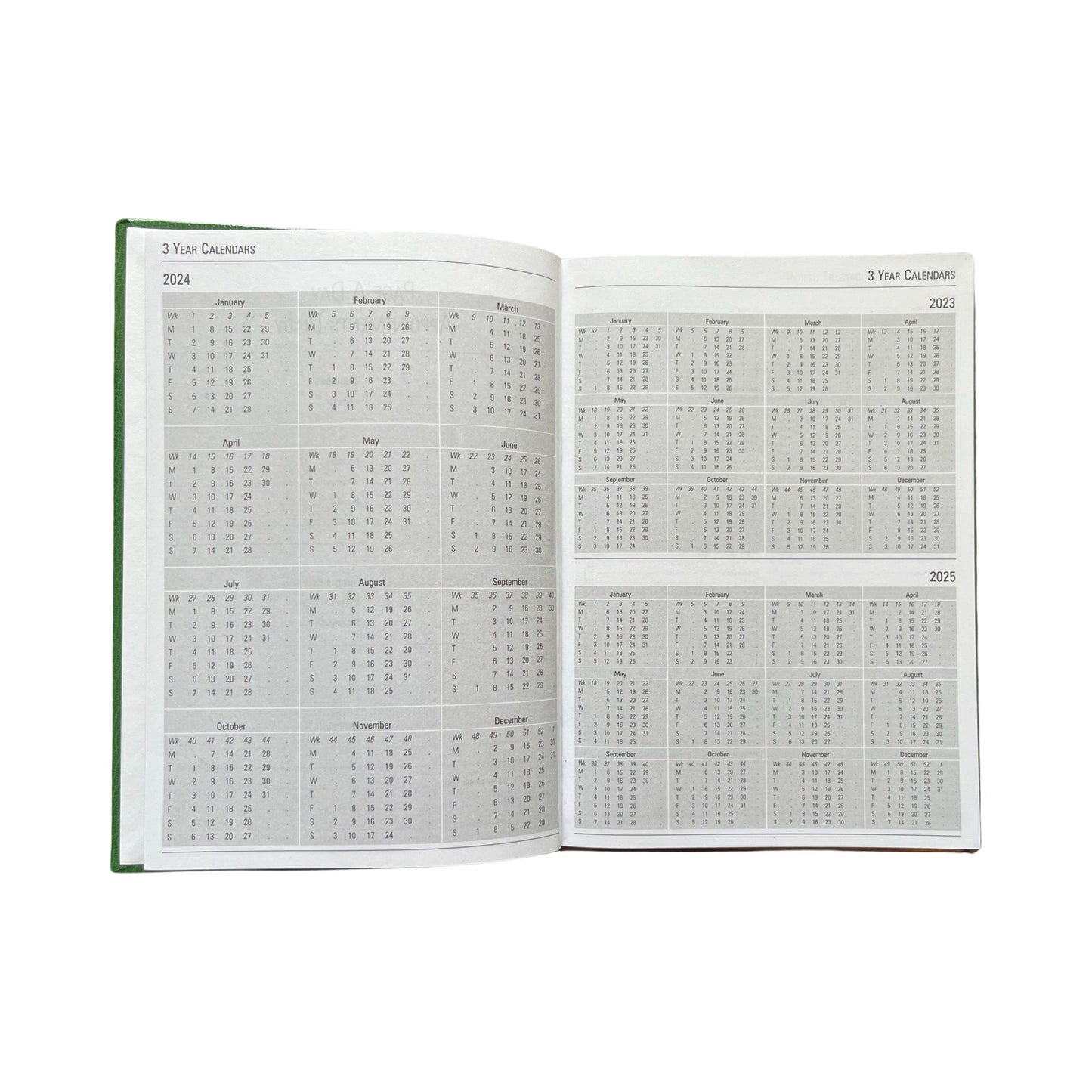 YEAR 2025 Desk Planner Agenda Book | Custom Leather Binding | 8 by 6" | Appointment Book | D186Custom | 2025