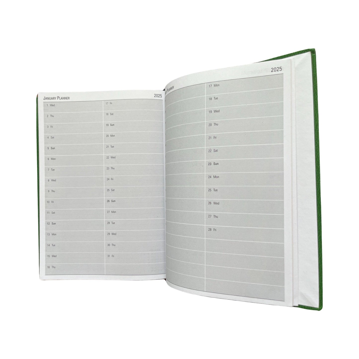 YEAR 2025 Desk Planner Agenda Book | Custom Leather Binding | 8 by 6" | Appointment Book | D186Custom | 2025