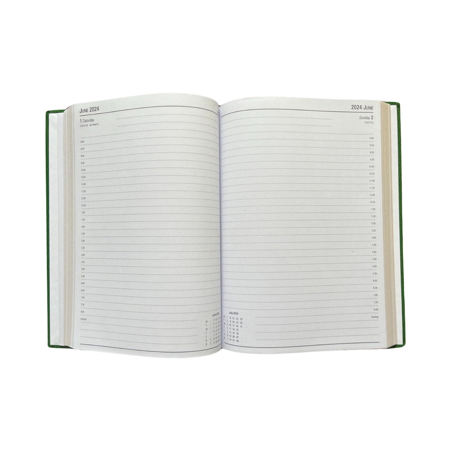 YEAR 2025 Desk Planner Agenda Book | Custom Leather Binding | 8 by 6" | Appointment Book | D186Custom | 2025