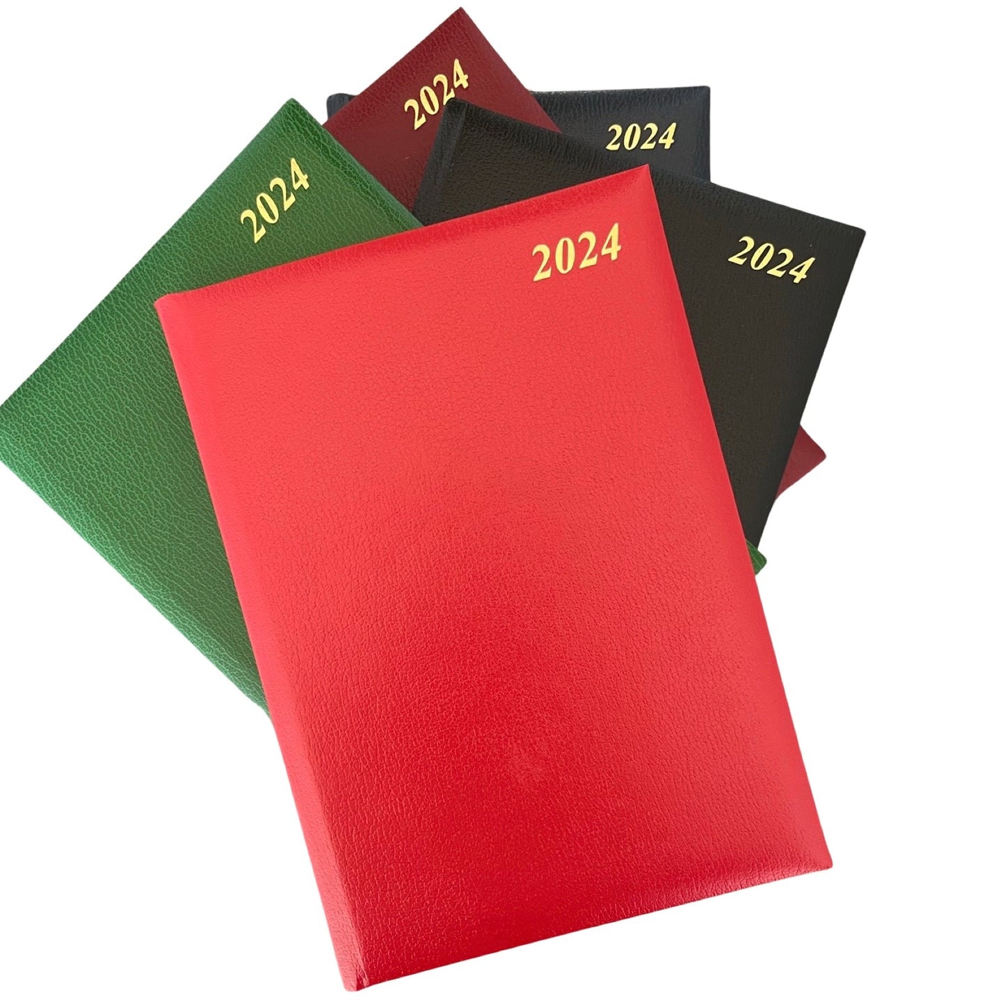 2024 Desk Appointment Agenda | LEATHER DESK APPOINTMENT PLANNER | SKIVER LEATHER | 8 x 6" | One Day Per Page | D186S