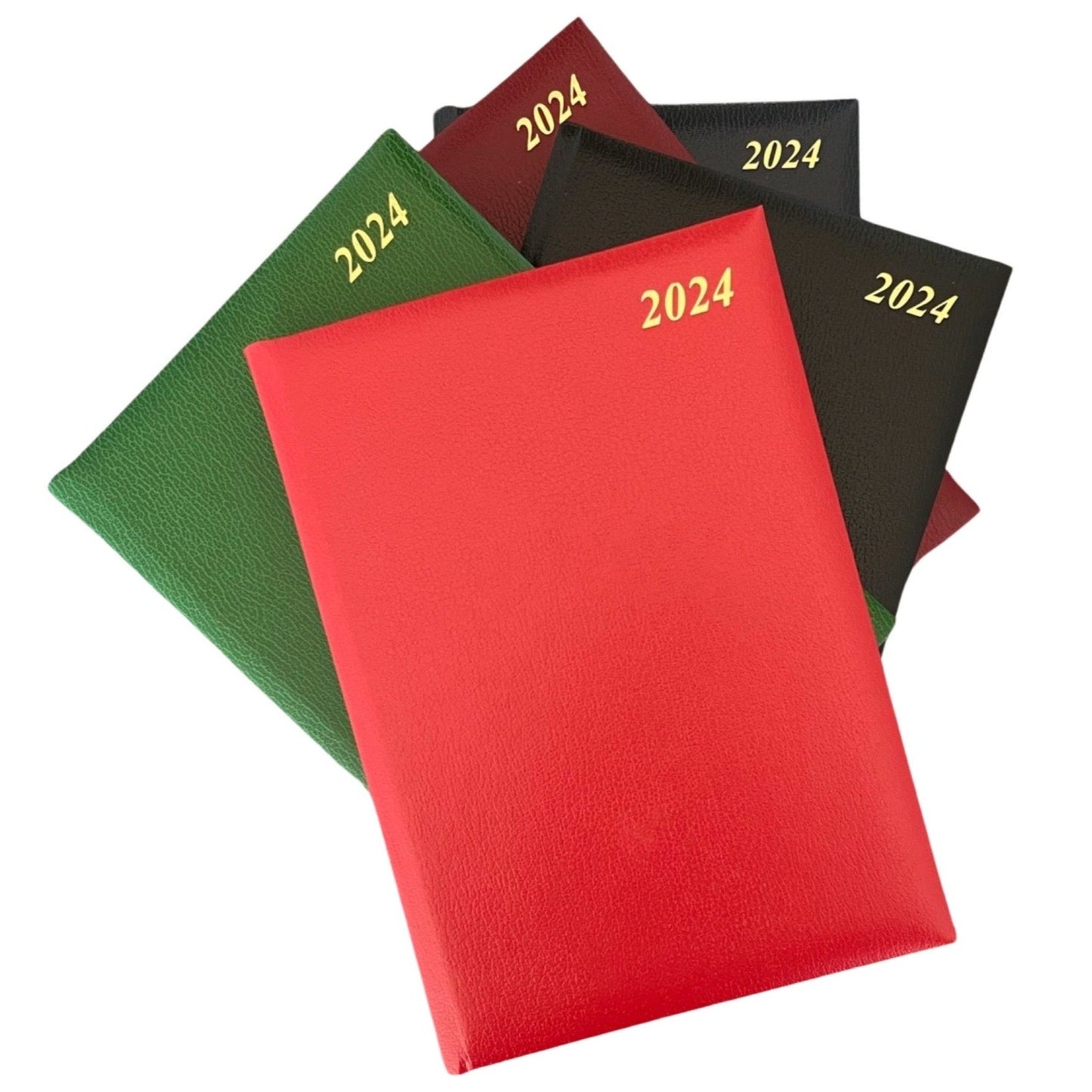 2024 | Desk Appointment Agenda | LEATHER DESK APPOINTMENT PLANNER | SKIVER LEATHER | 8 x 6" | One Day Per Page | D186S | Note: this book is NOT for next year