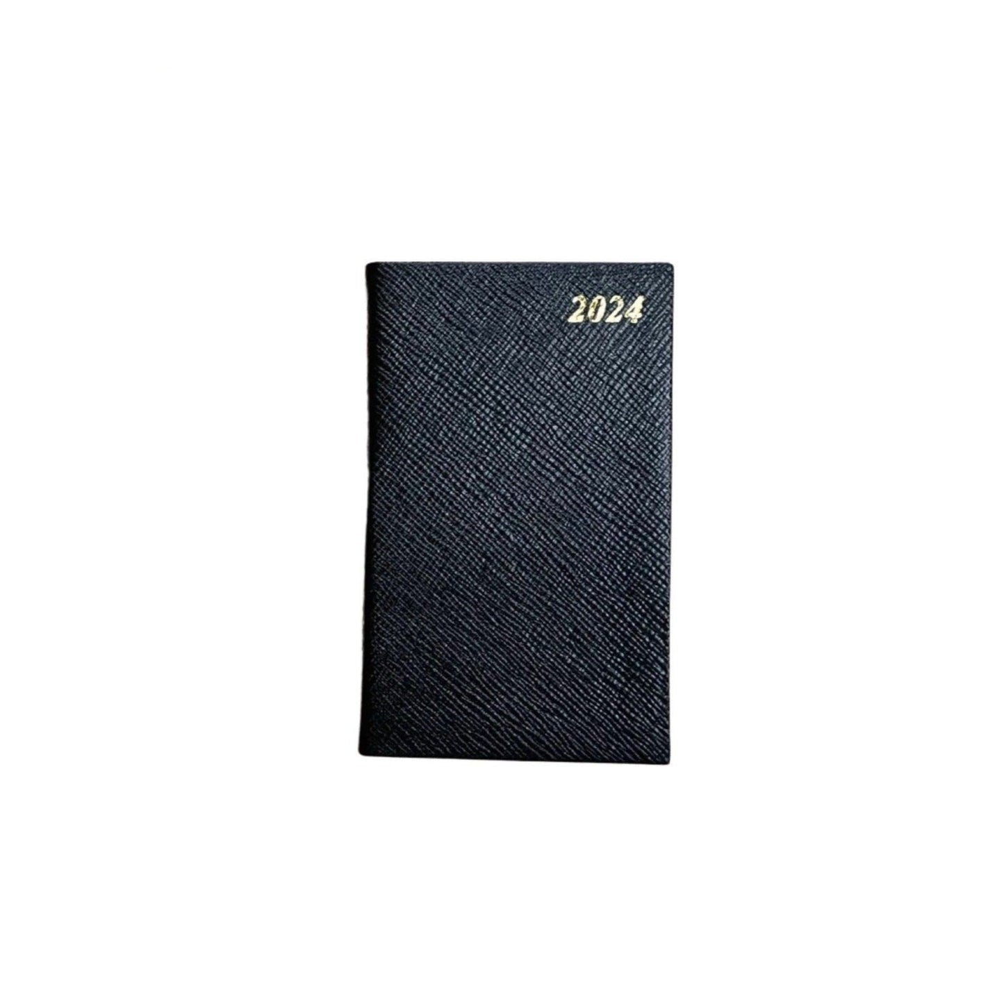 2024 CROSSGRAIN Leather Pocket Calendar Book | 3 x 2" | D732L