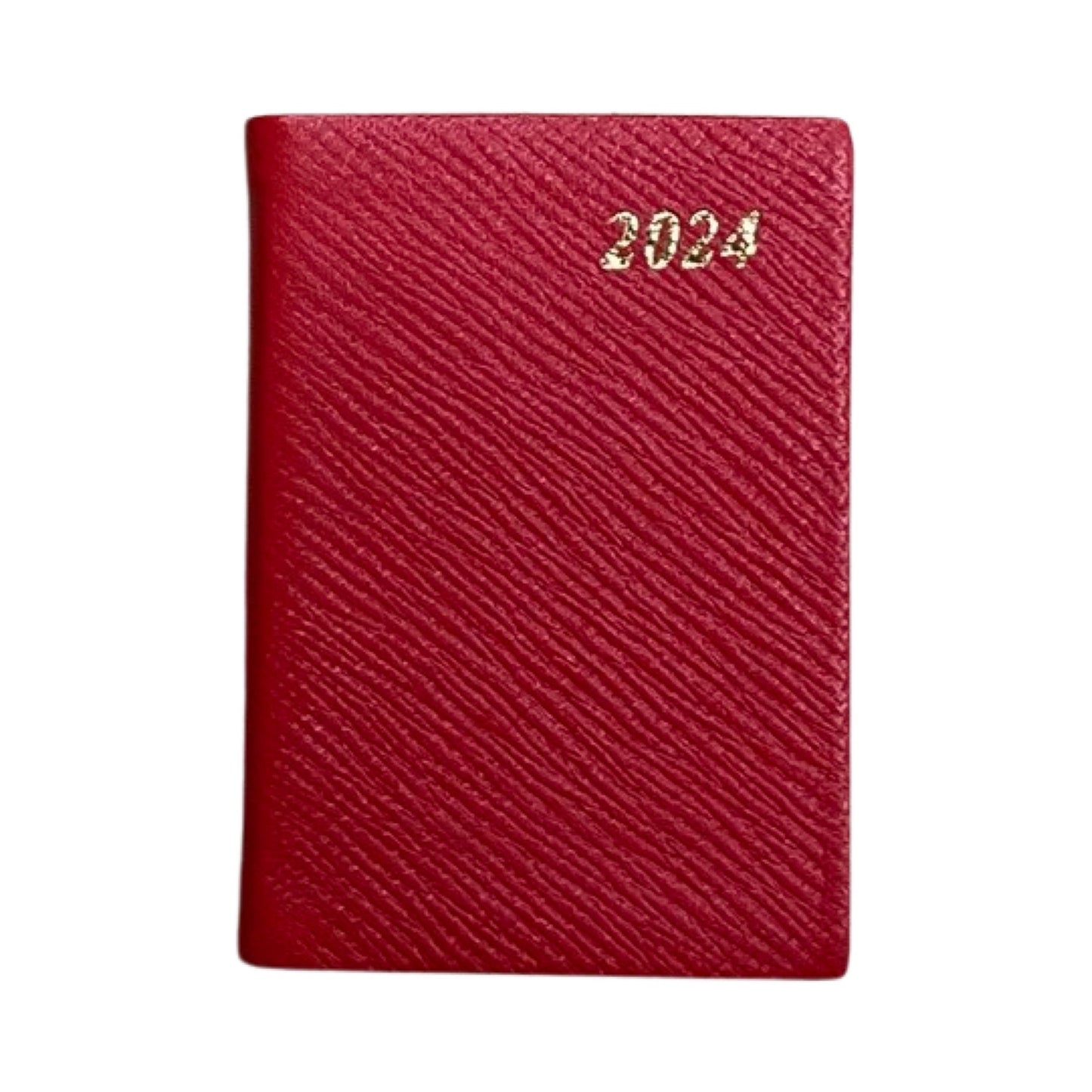 2024 CROSSGRAIN Leather Pocket Calendar Book | 3 x 2" | D732L