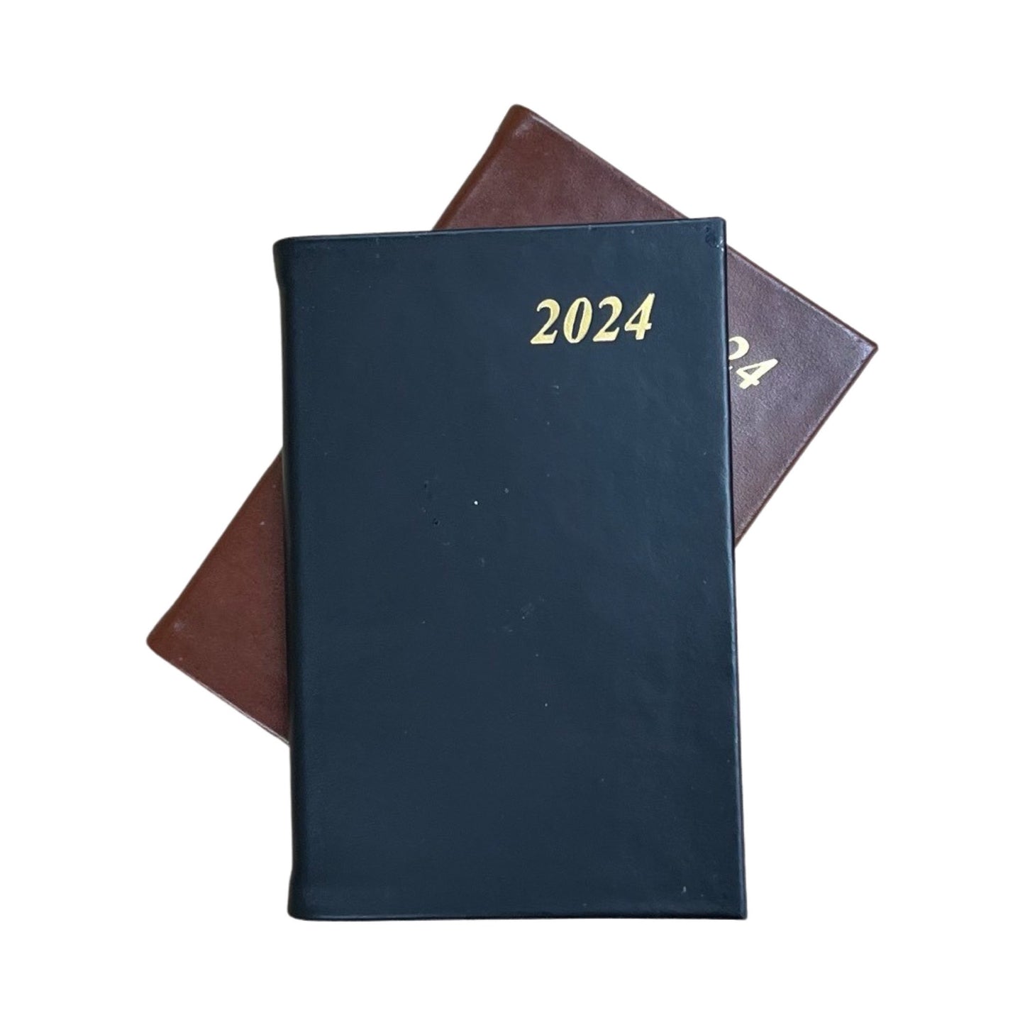 2024 | CALF Leather Pocket Agenda Book | 4 by 2.5" | D742C | Note: this book is NOT for next year