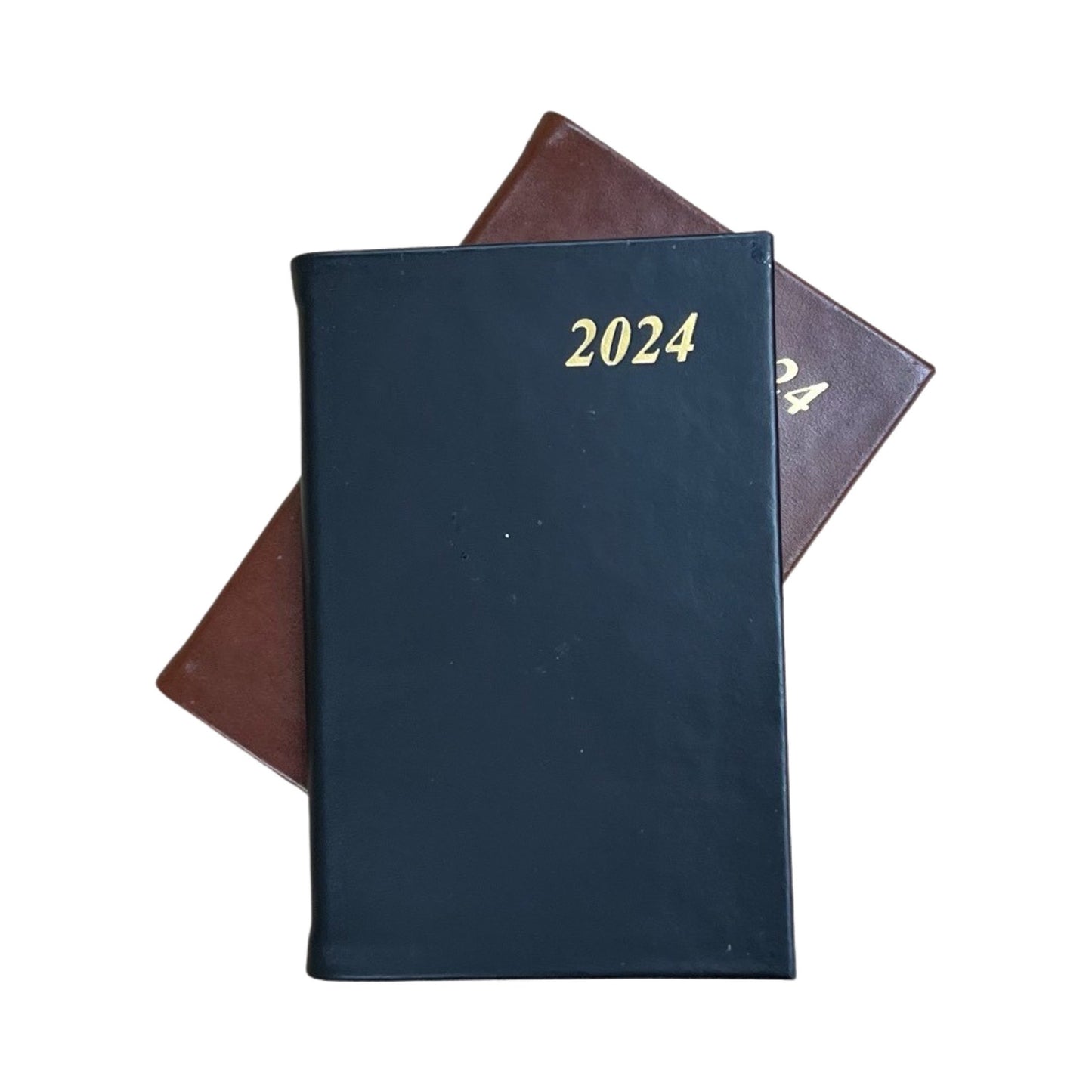 2024 CALF Leather Pocket Agenda Book | 4 by 2.5" | D742C