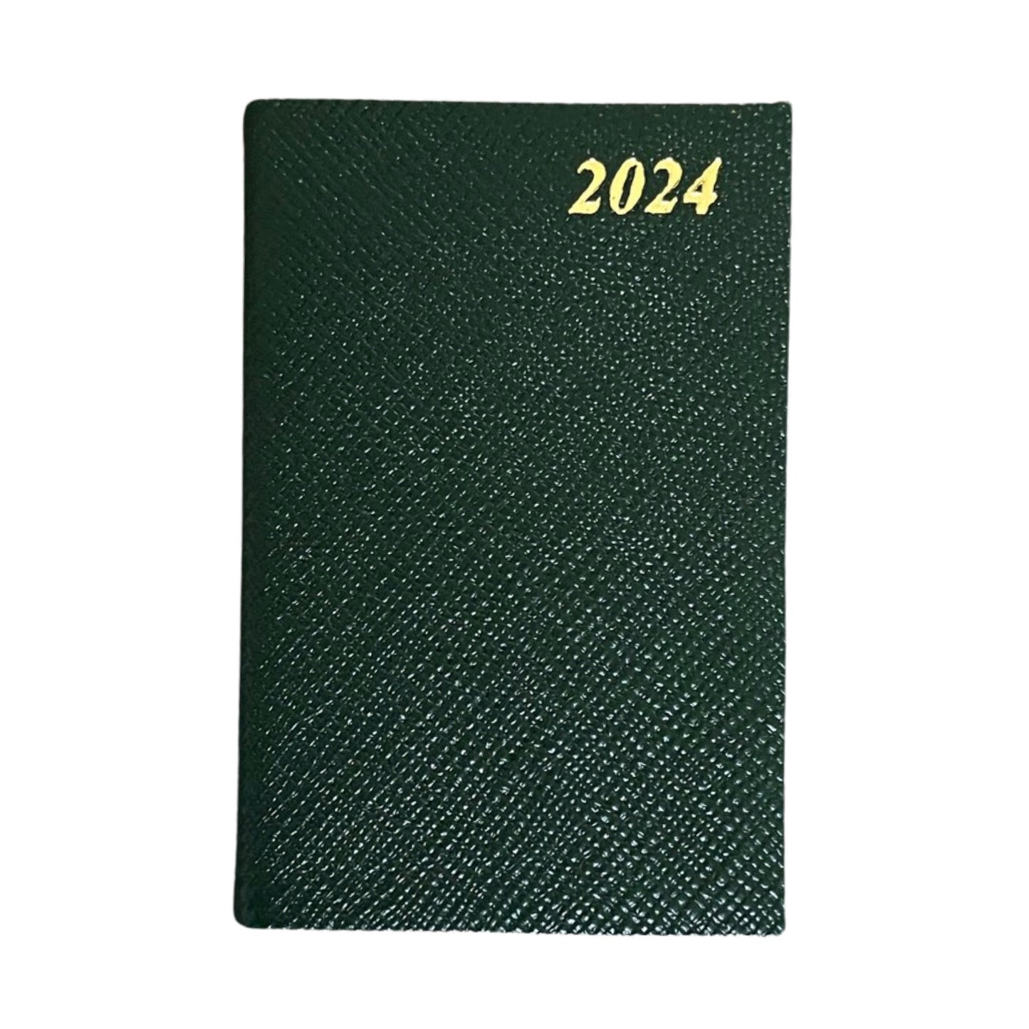 2024 CROSSGRAIN Leather Pocket Calendar Book | 4 x 2.5" | D742L